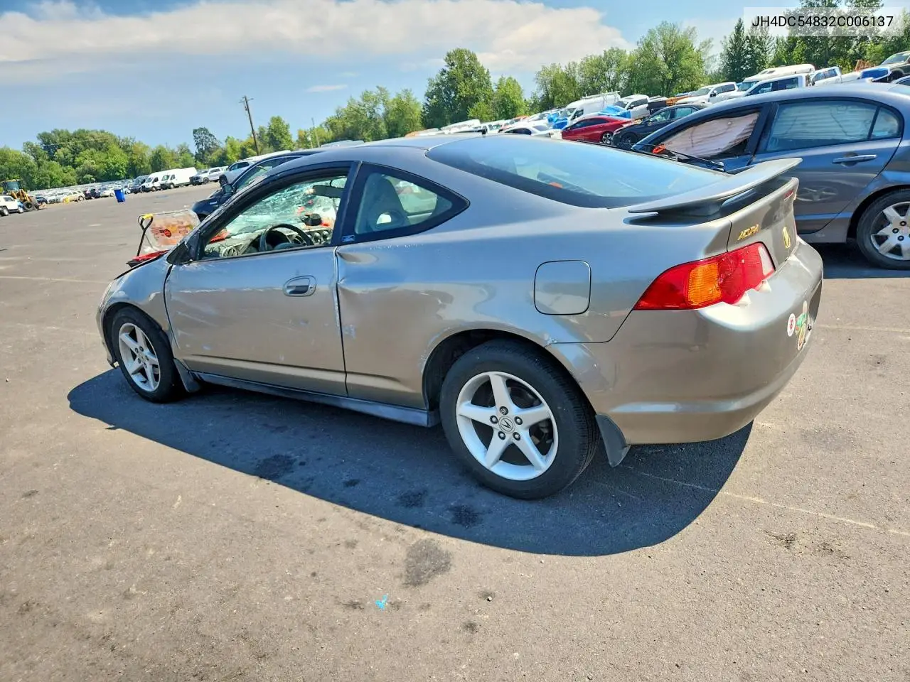 2002 Acura Rsx VIN: JH4DC54832C006137 Lot: 61403096