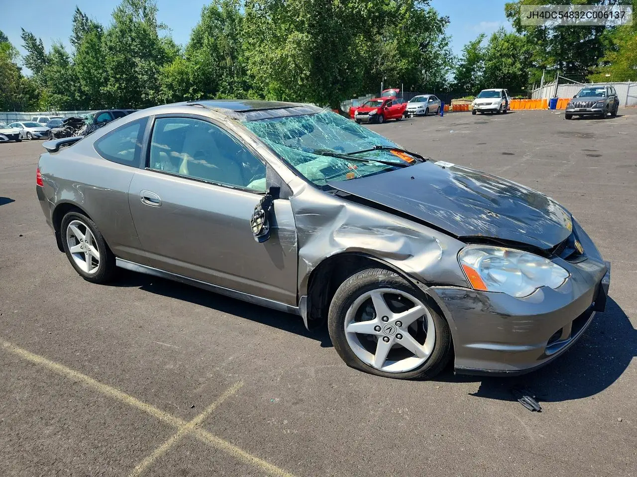 2002 Acura Rsx VIN: JH4DC54832C006137 Lot: 61403096