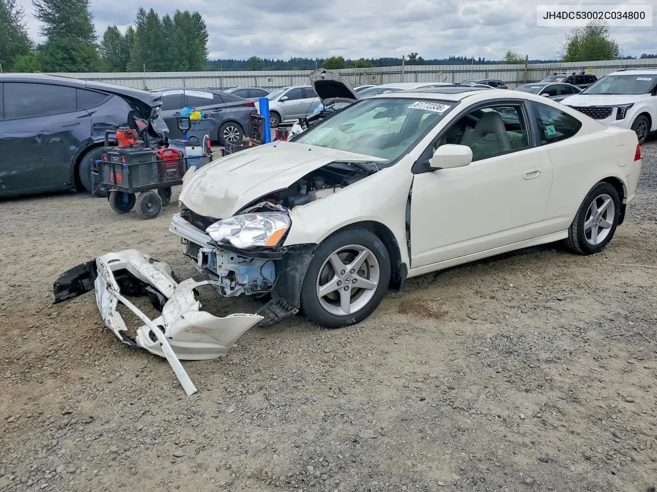 2002 Acura Rsx Type-S VIN: JH4DC53002C034800 Lot: 61772336