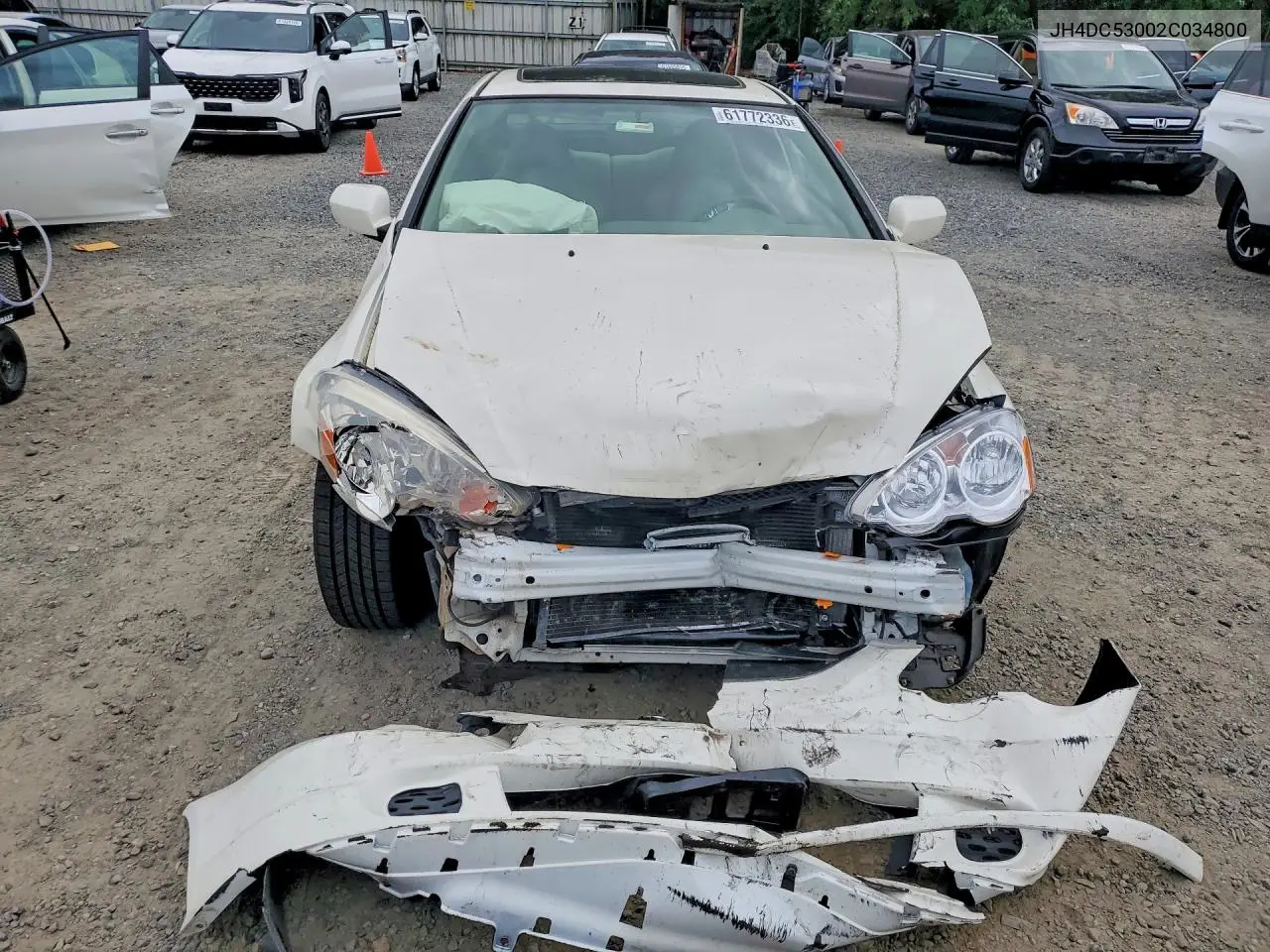 2002 Acura Rsx Type-S VIN: JH4DC53002C034800 Lot: 61772336