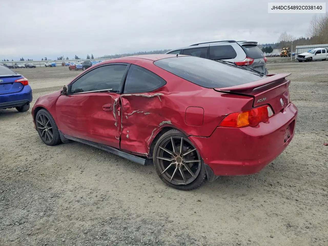 2002 Acura Rsx VIN: JH4DC54892C038140 Lot: 77344015