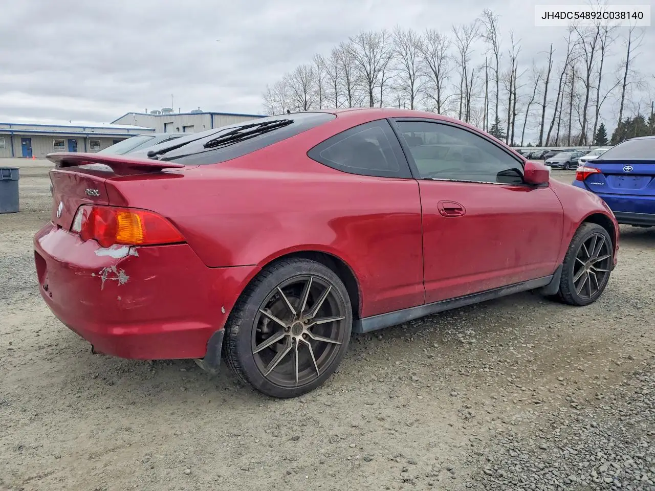 2002 Acura Rsx VIN: JH4DC54892C038140 Lot: 77344015