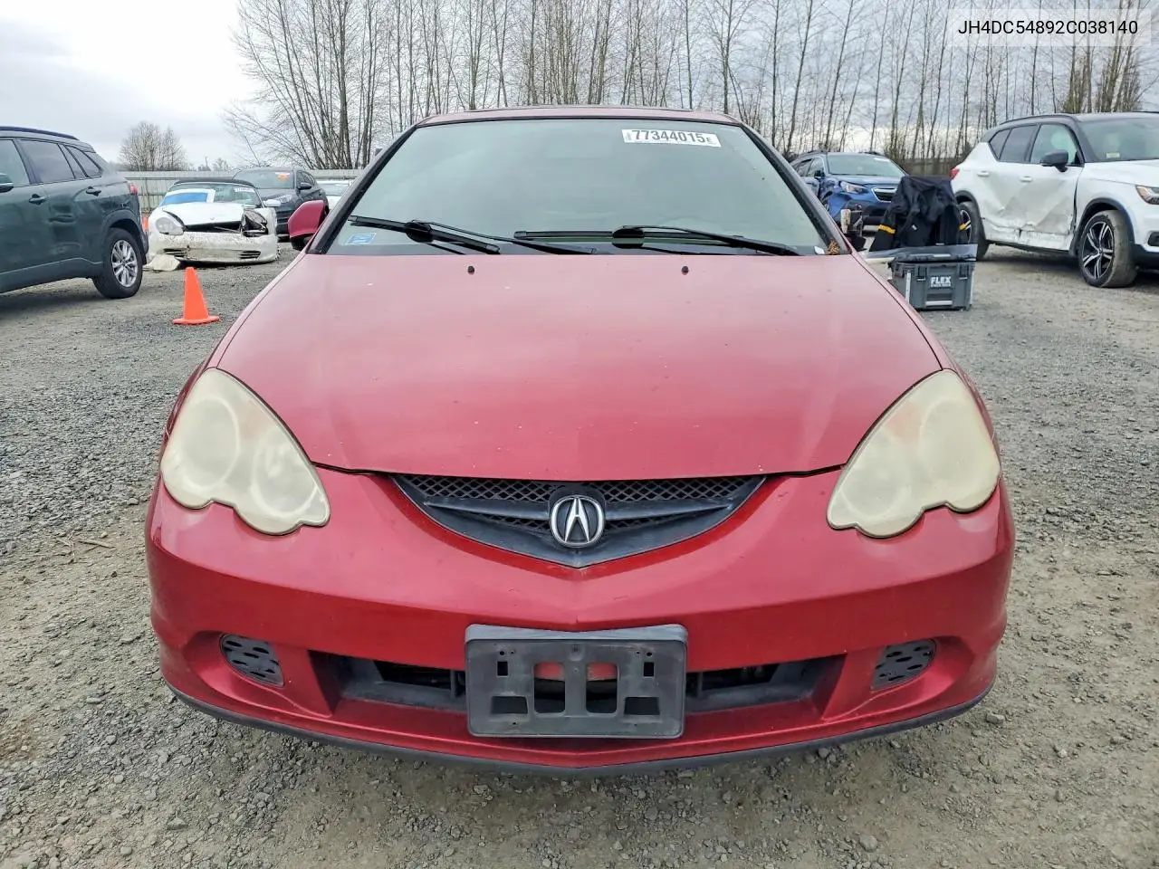 2002 Acura Rsx VIN: JH4DC54892C038140 Lot: 77344015