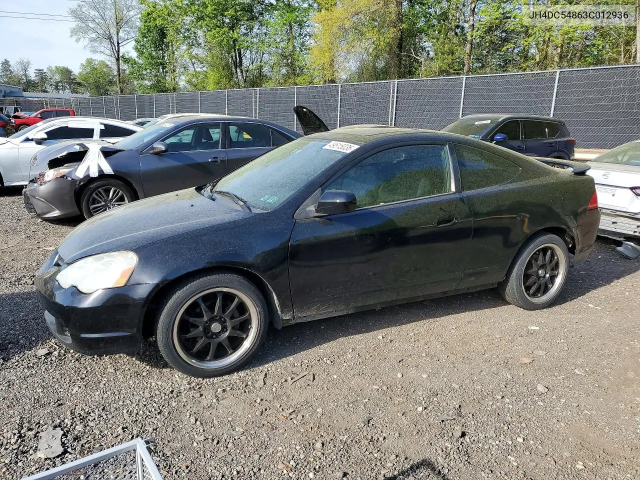 2003 Acura Rsx VIN: JH4DC54863C012936 Lot: 49515036