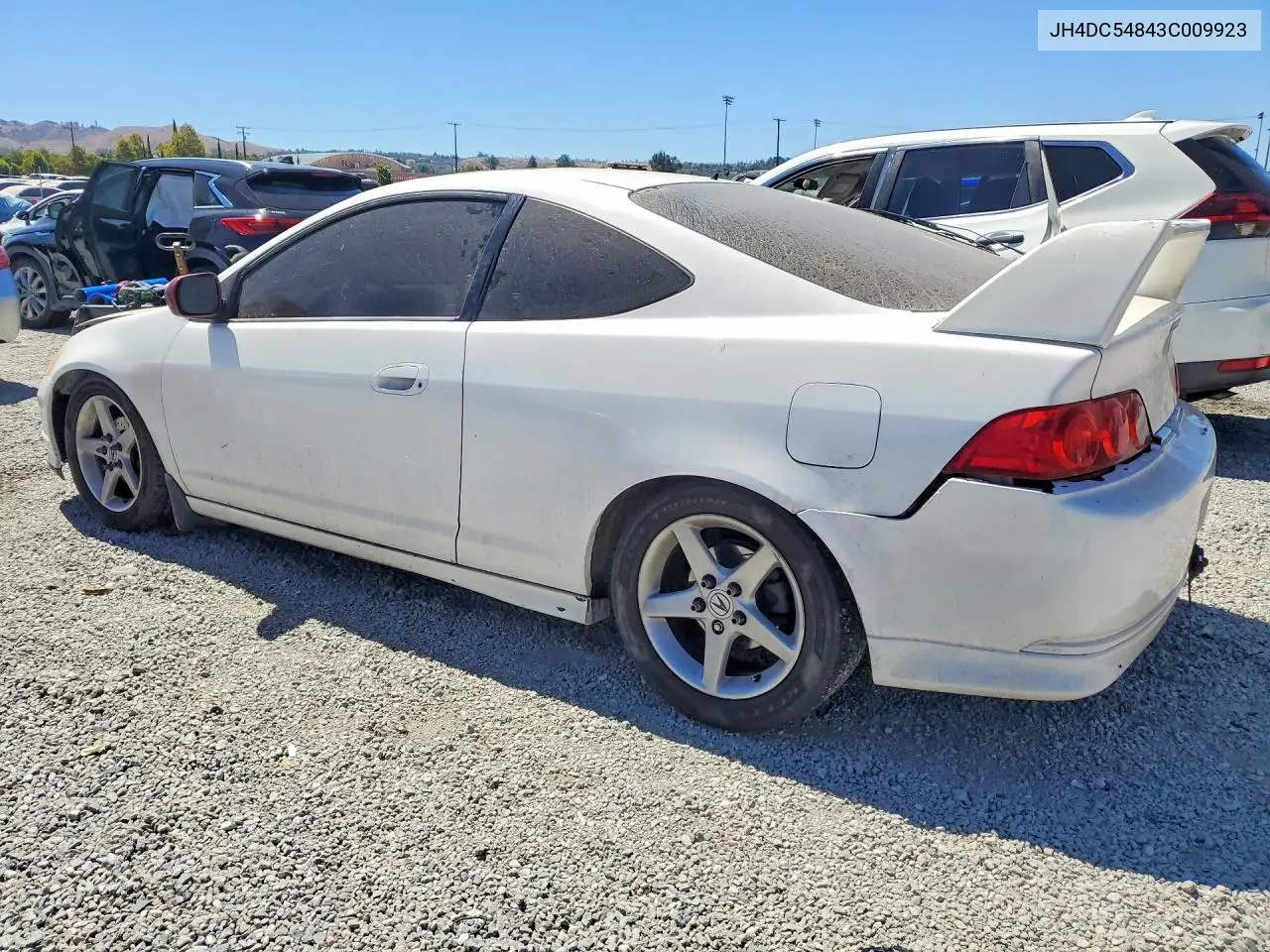 2003 Acura Rsx VIN: JH4DC54843C009923 Lot: 58470936
