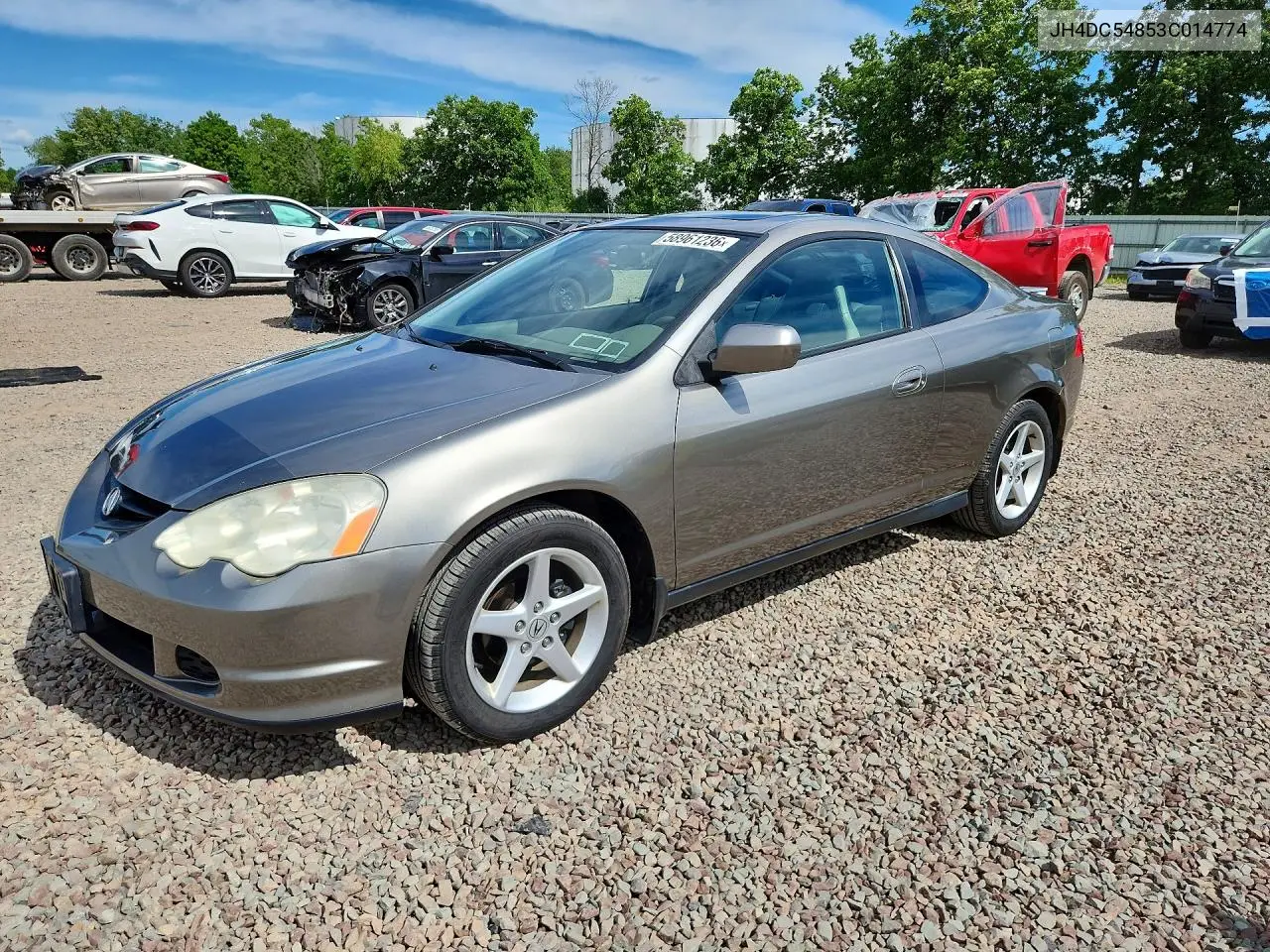 2003 Acura Rsx VIN: JH4DC54853C014774 Lot: 58961236