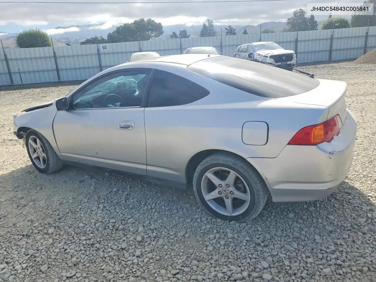 2003 Acura Rsx VIN: JH4DC54843C005841 Lot: 59994476