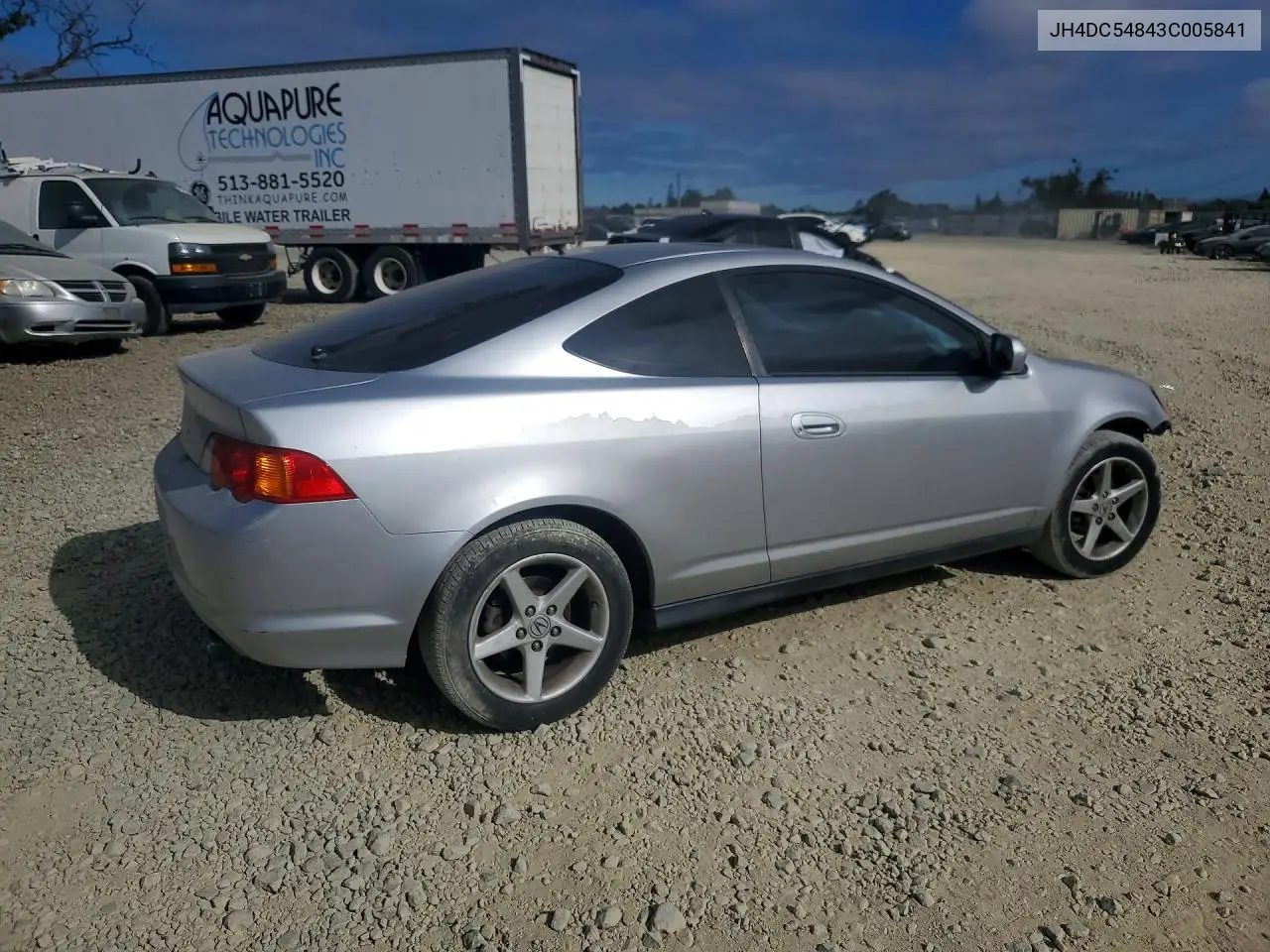 2003 Acura Rsx VIN: JH4DC54843C005841 Lot: 59994476