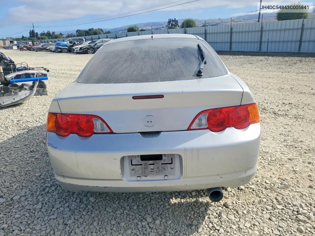 2003 Acura Rsx VIN: JH4DC54843C005841 Lot: 59994476