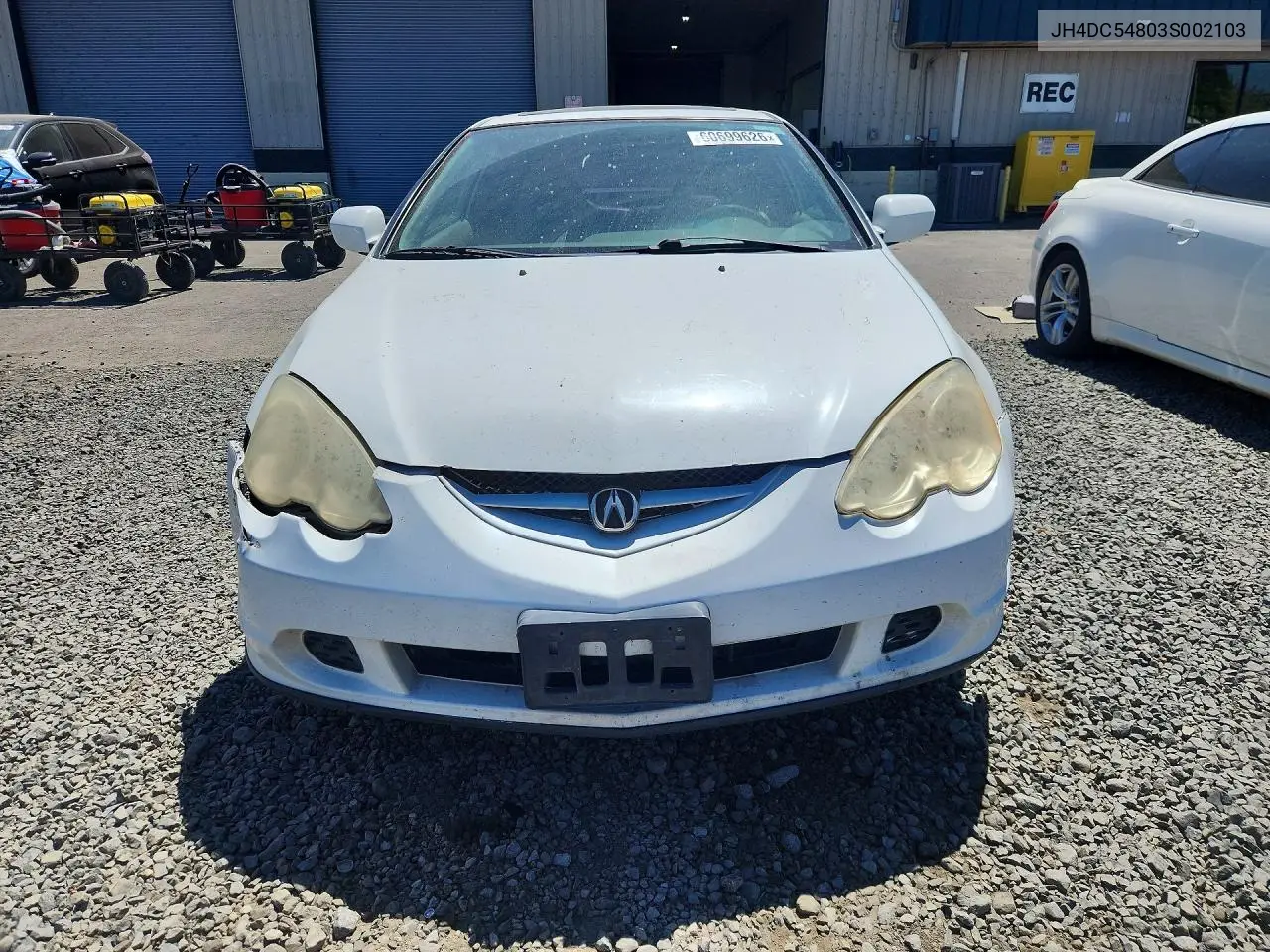 2003 Acura Rsx VIN: JH4DC54803S002103 Lot: 60699626