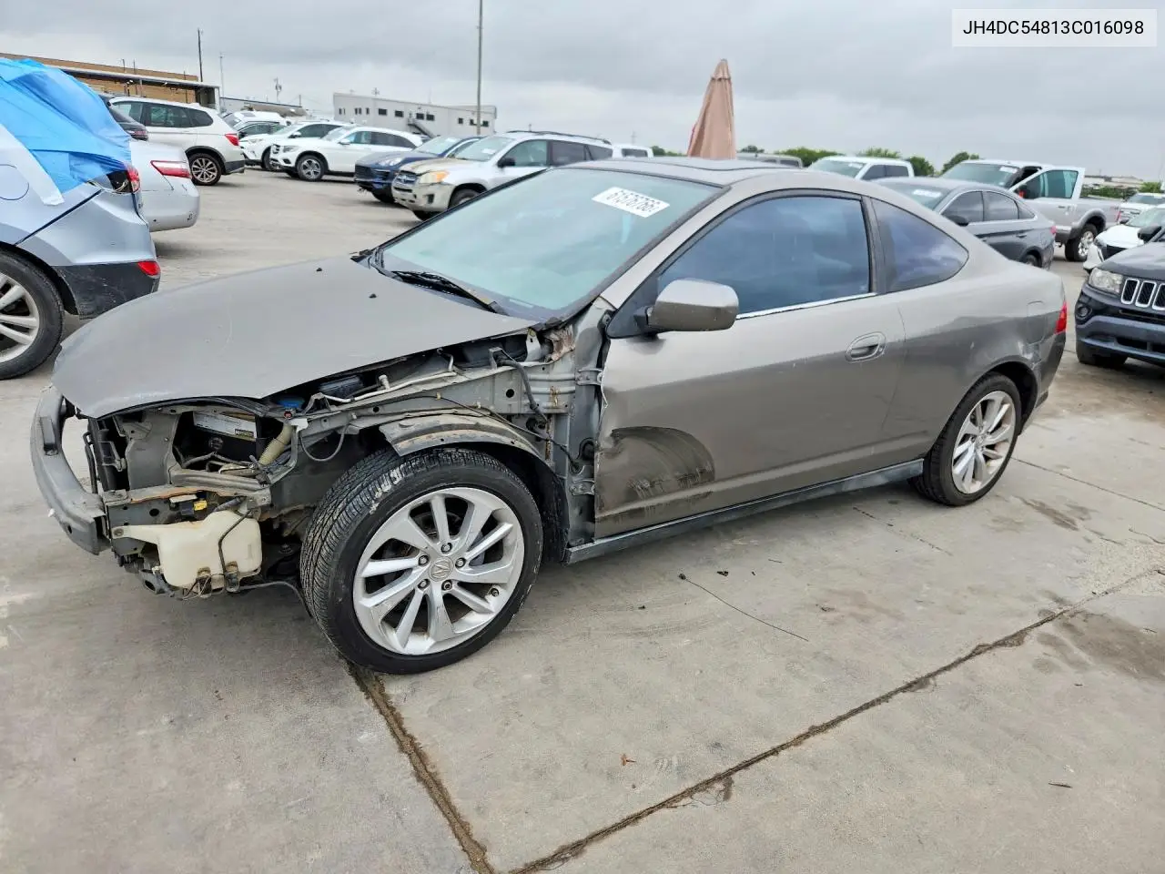 2003 Acura Rsx VIN: JH4DC54813C016098 Lot: 61576766