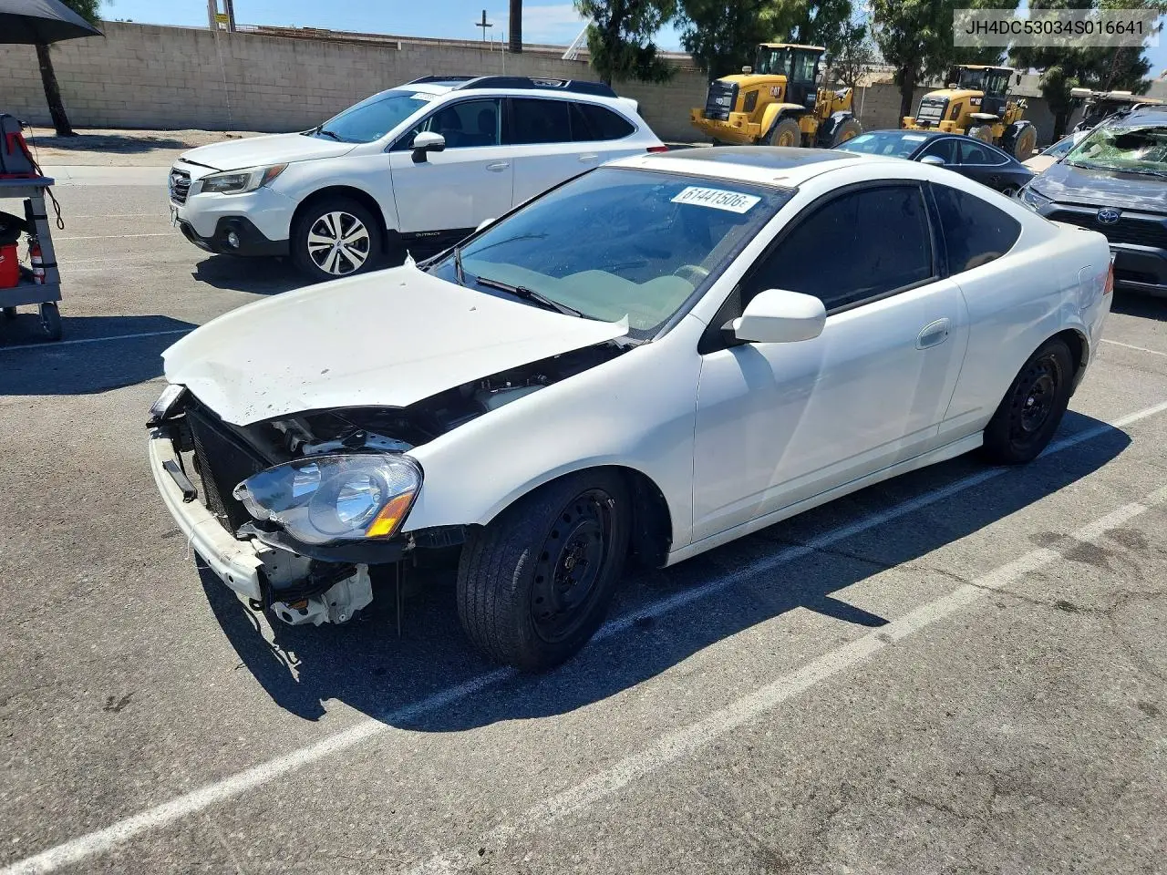 2004 Acura Rsx Type-S VIN: JH4DC53034S016641 Lot: 61441506
