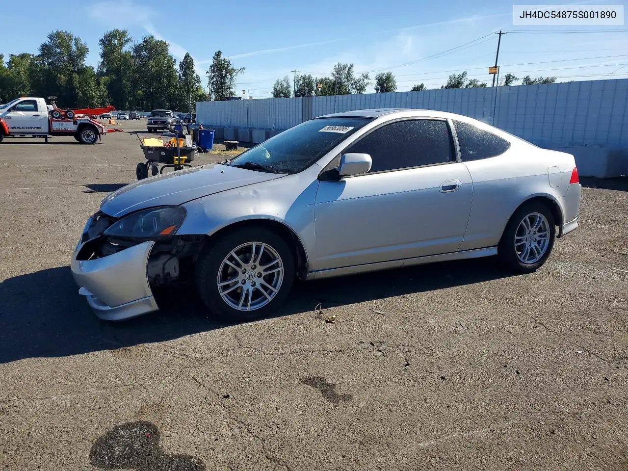 2005 Acura Rsx VIN: JH4DC54875S001890 Lot: 56963086