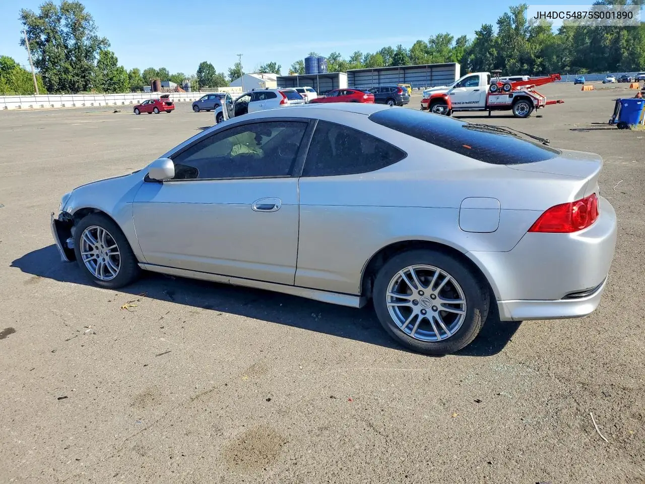 2005 Acura Rsx VIN: JH4DC54875S001890 Lot: 56963086