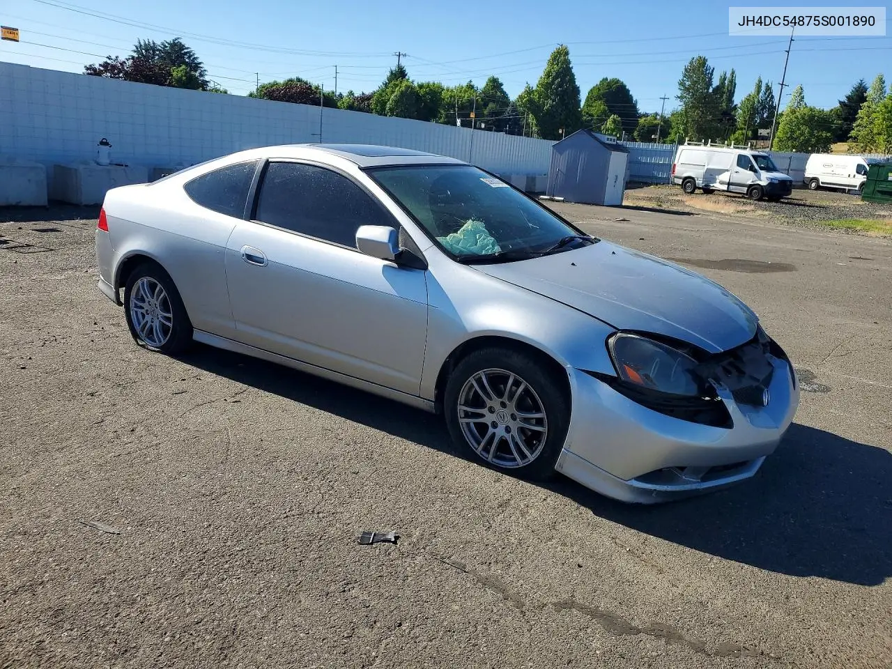 2005 Acura Rsx VIN: JH4DC54875S001890 Lot: 56963086