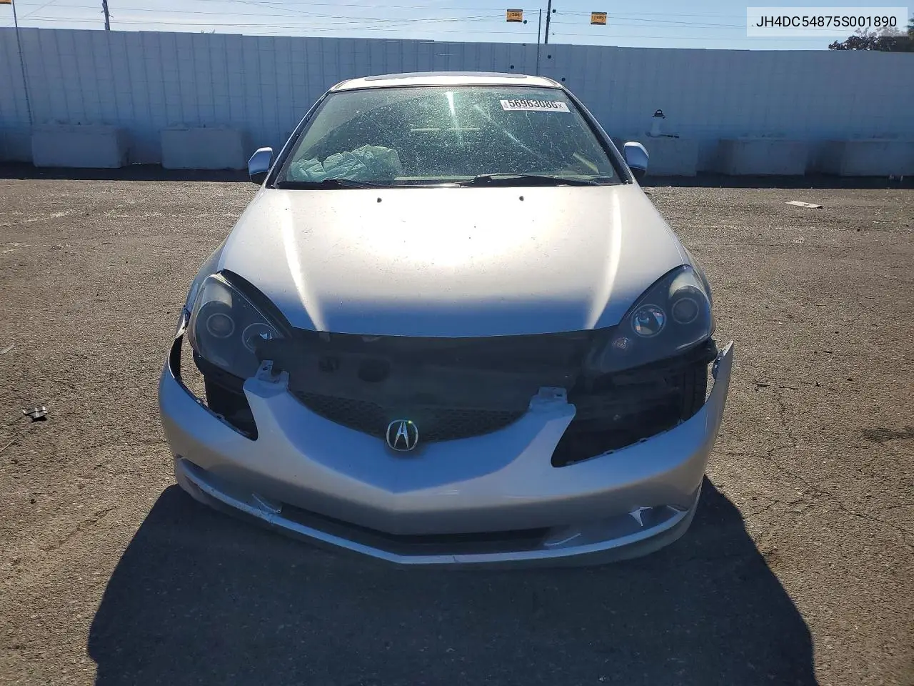 2005 Acura Rsx VIN: JH4DC54875S001890 Lot: 56963086