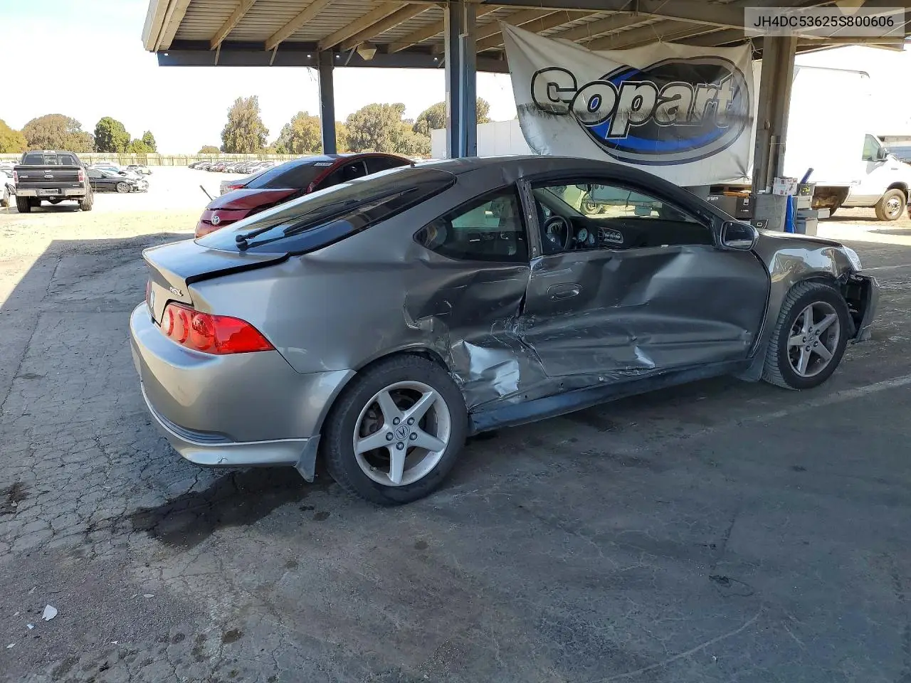 2005 Acura Rsx VIN: JH4DC53625S800606 Lot: 59356616