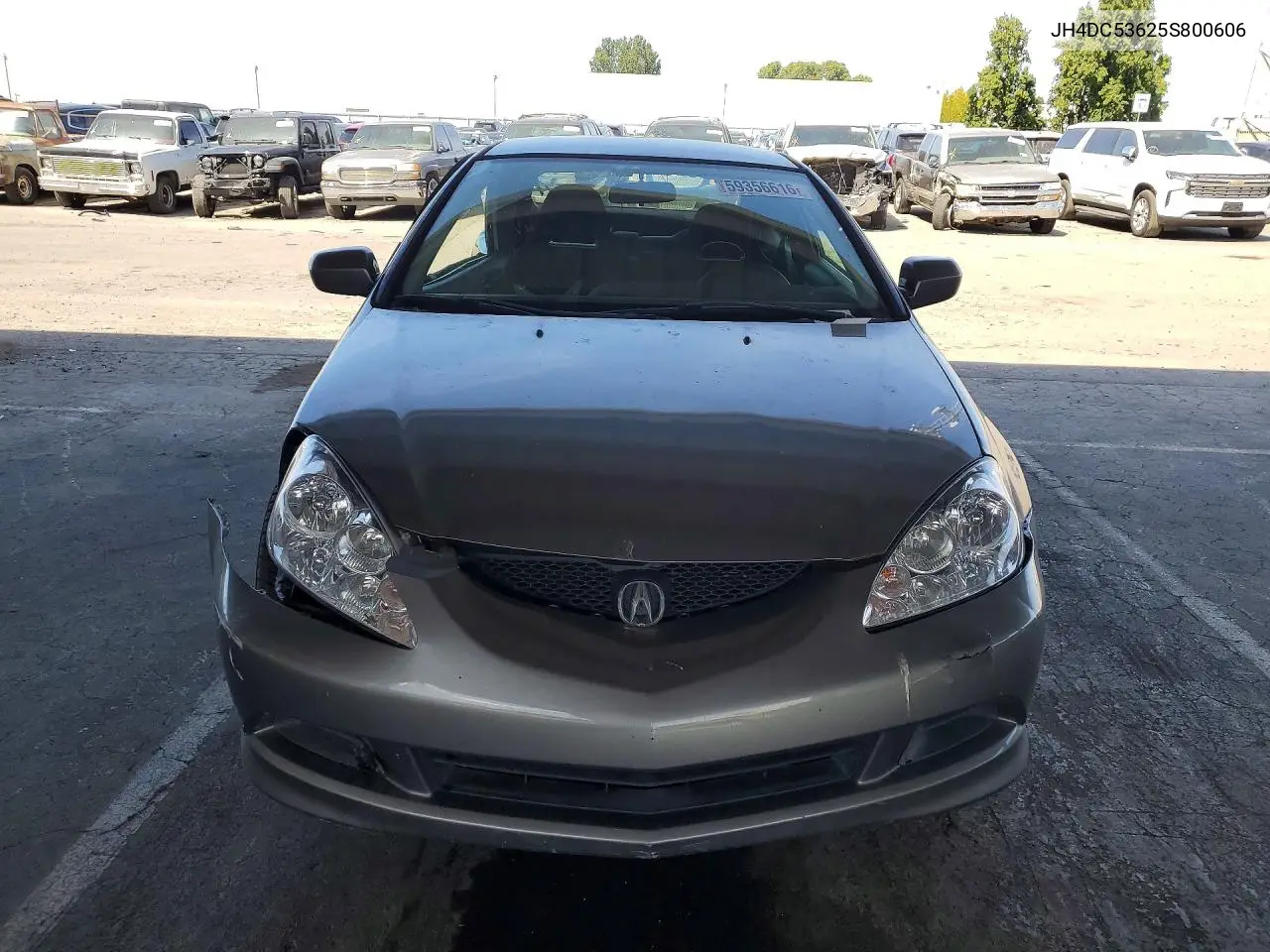 2005 Acura Rsx VIN: JH4DC53625S800606 Lot: 59356616