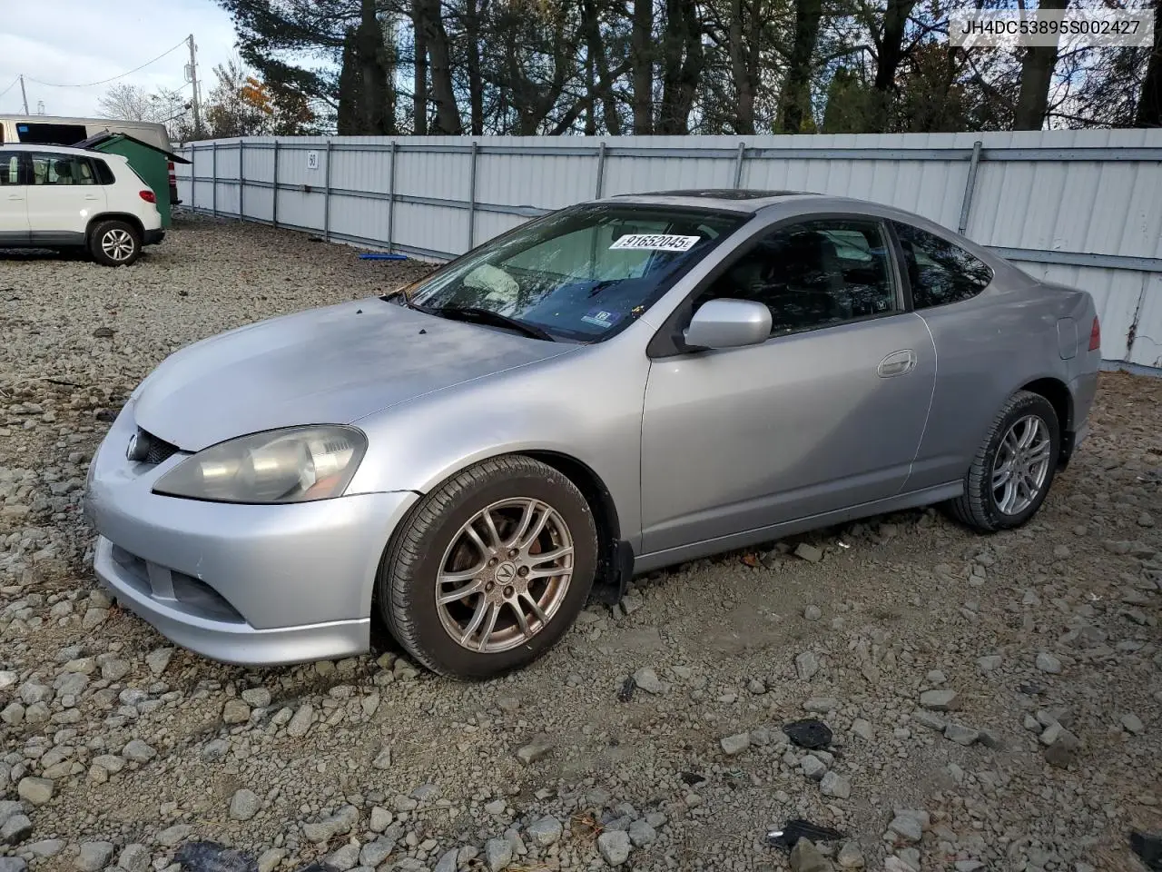 2005 Acura Rsx VIN: JH4DC53895S002427 Lot: 91652045