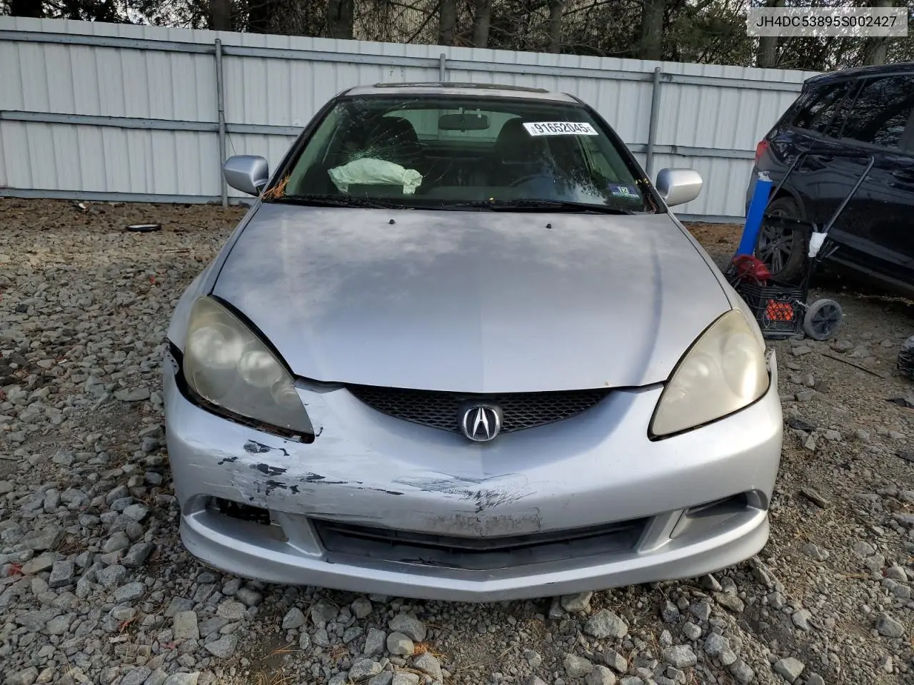 2005 Acura Rsx VIN: JH4DC53895S002427 Lot: 91652045