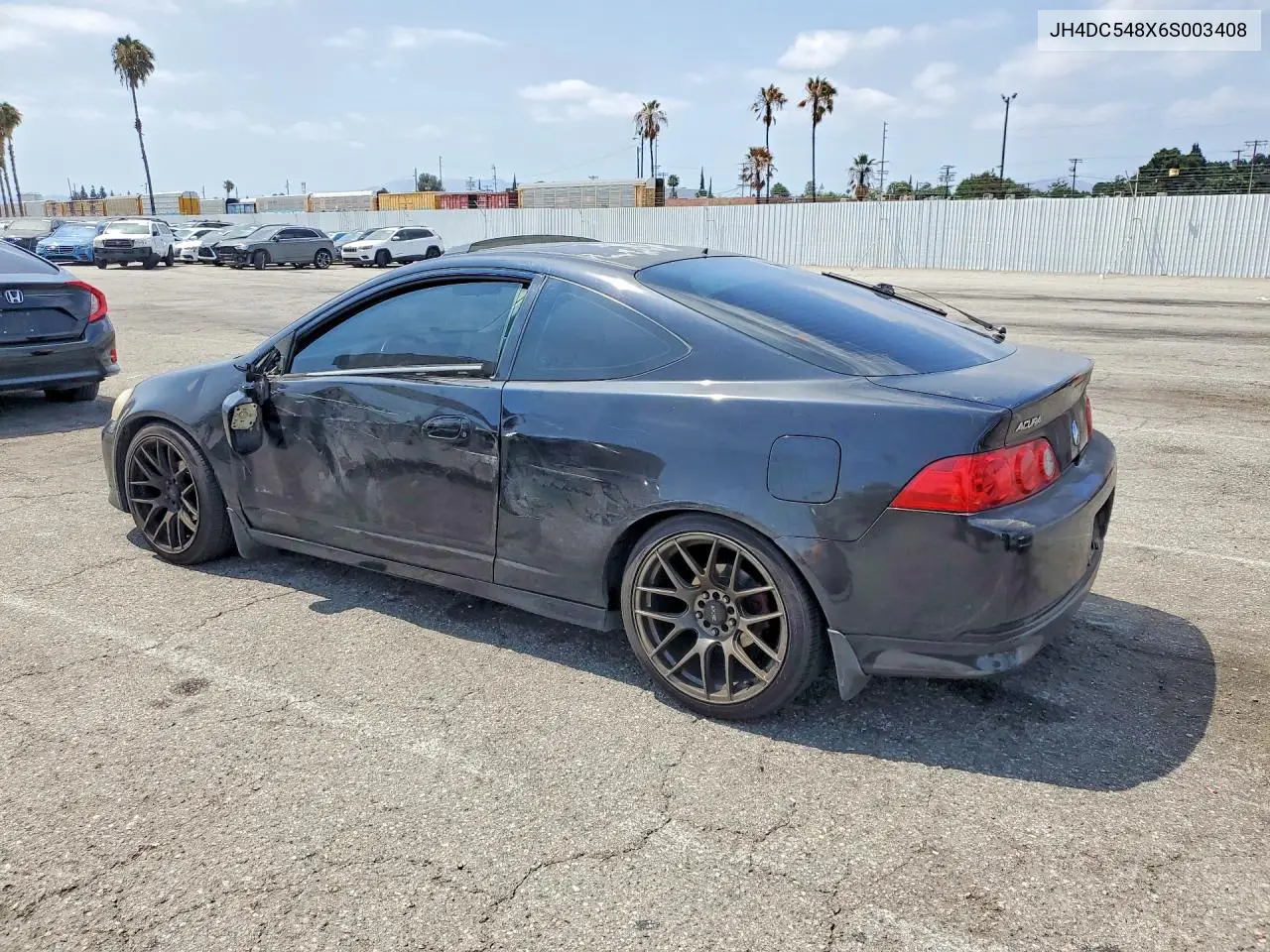 2006 Acura Rsx VIN: JH4DC548X6S003408 Lot: 56193386