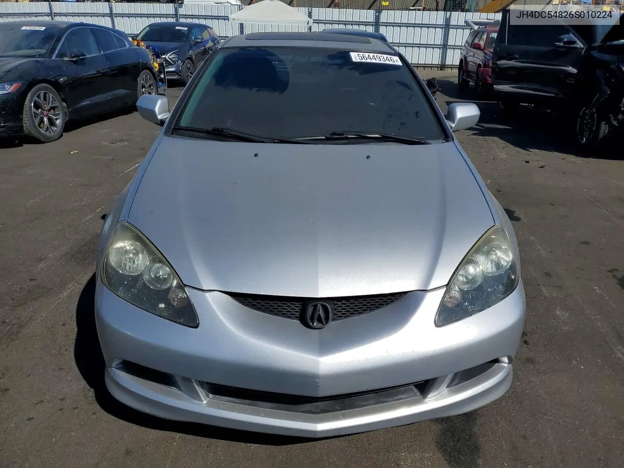 2006 Acura Rsx VIN: JH4DC54826S010224 Lot: 56449346