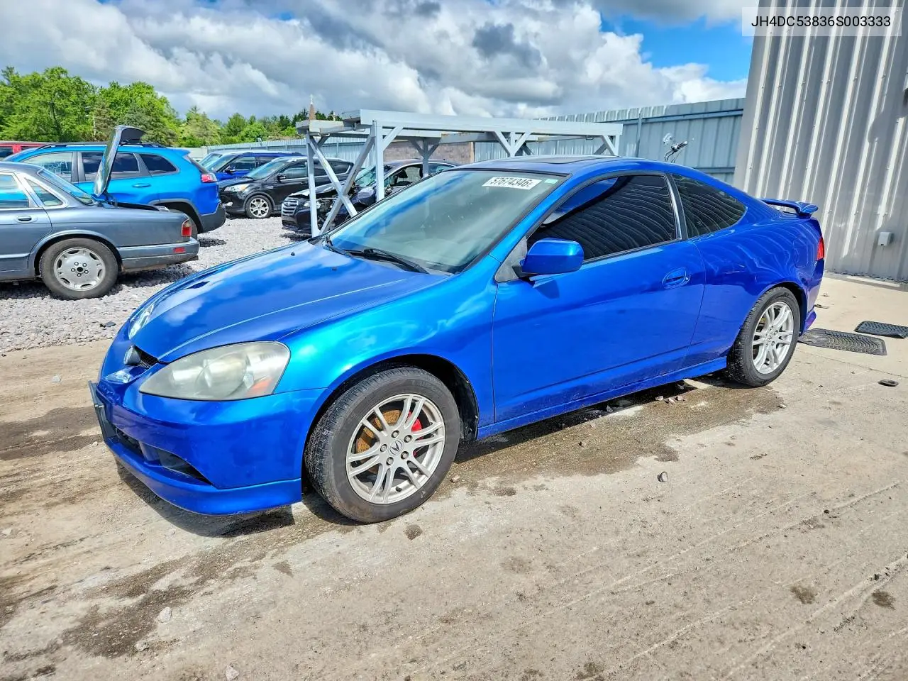 2006 Acura Rsx VIN: JH4DC53836S003333 Lot: 57674346