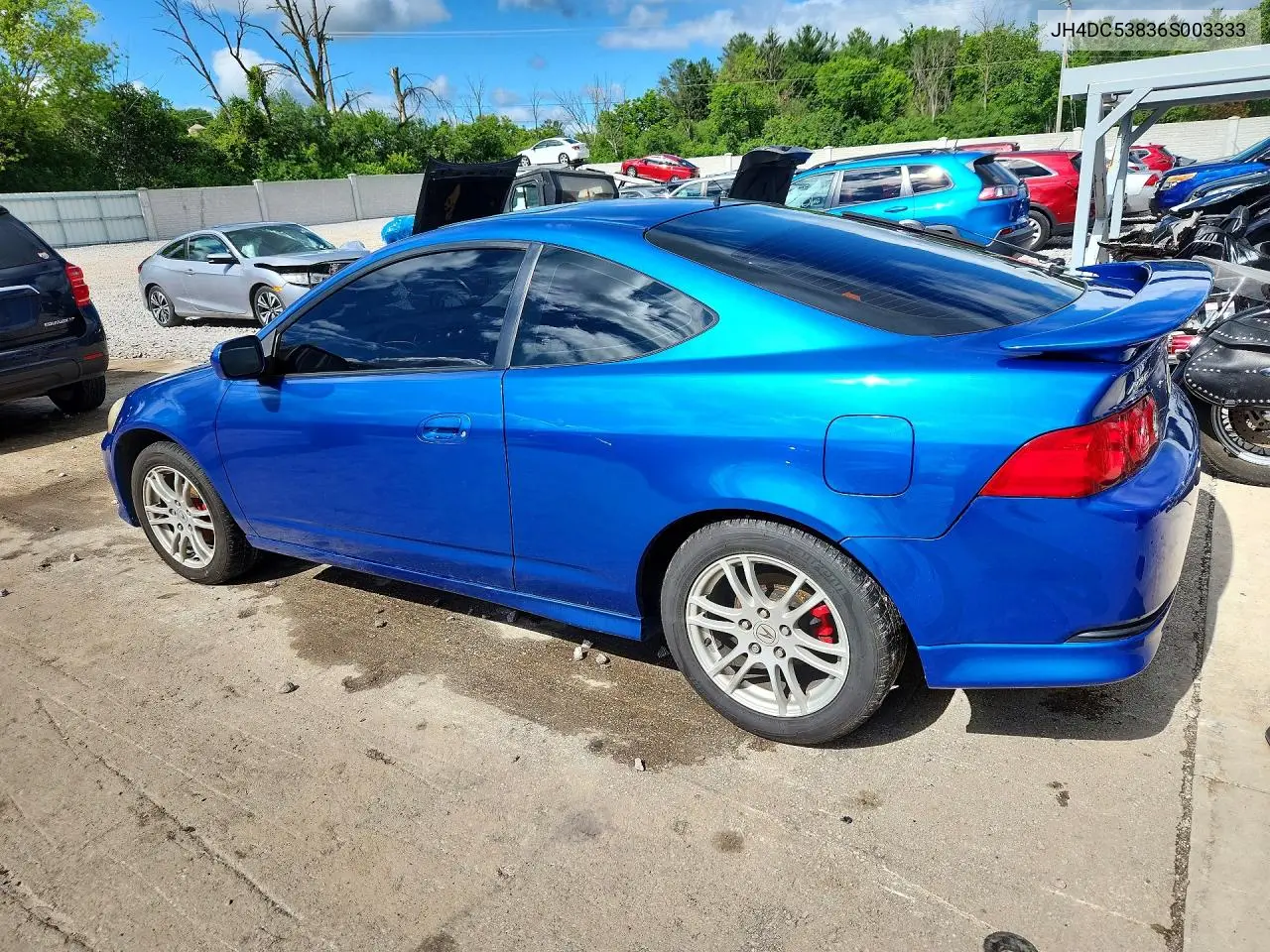 2006 Acura Rsx VIN: JH4DC53836S003333 Lot: 57674346
