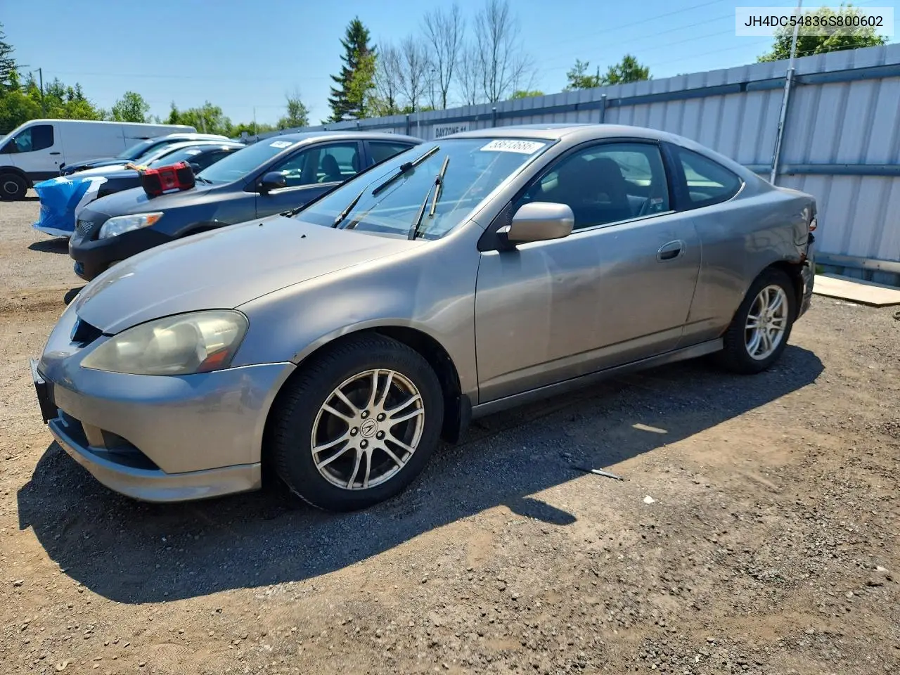 2006 Acura Rsx VIN: JH4DC54836S800602 Lot: 58613686