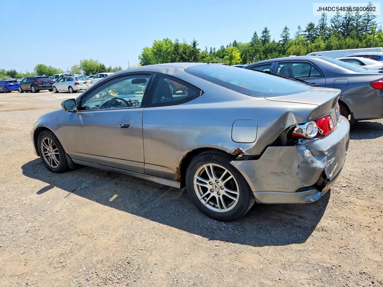 2006 Acura Rsx VIN: JH4DC54836S800602 Lot: 58613686