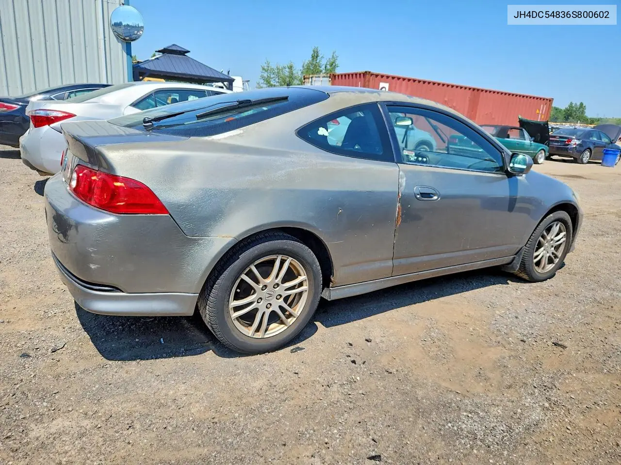 2006 Acura Rsx VIN: JH4DC54836S800602 Lot: 58613686