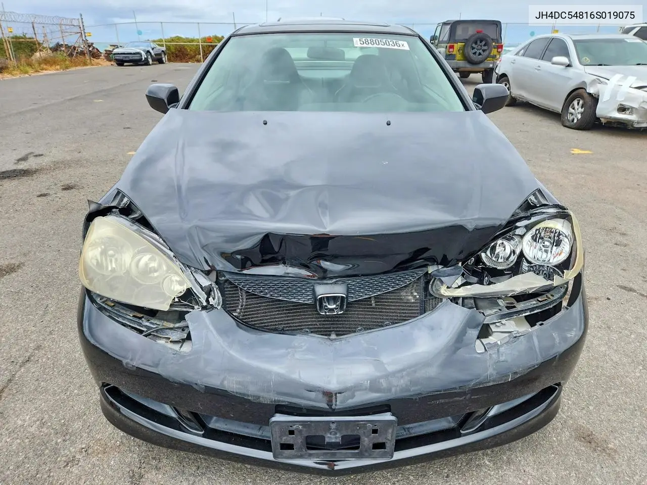 2006 Acura Rsx VIN: JH4DC54816S019075 Lot: 58805036