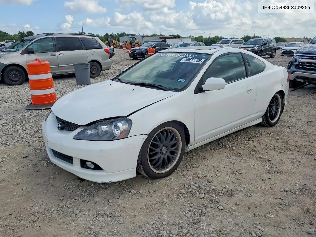 2006 Acura Rsx VIN: JH4DC54836S009356 Lot: 59675326