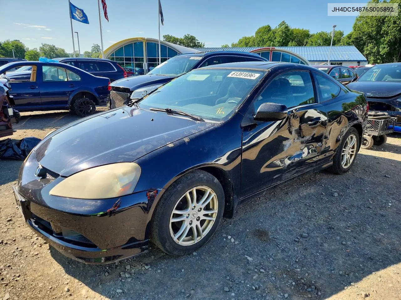 2006 Acura Rsx VIN: JH4DC54876S005892 Lot: 61391696