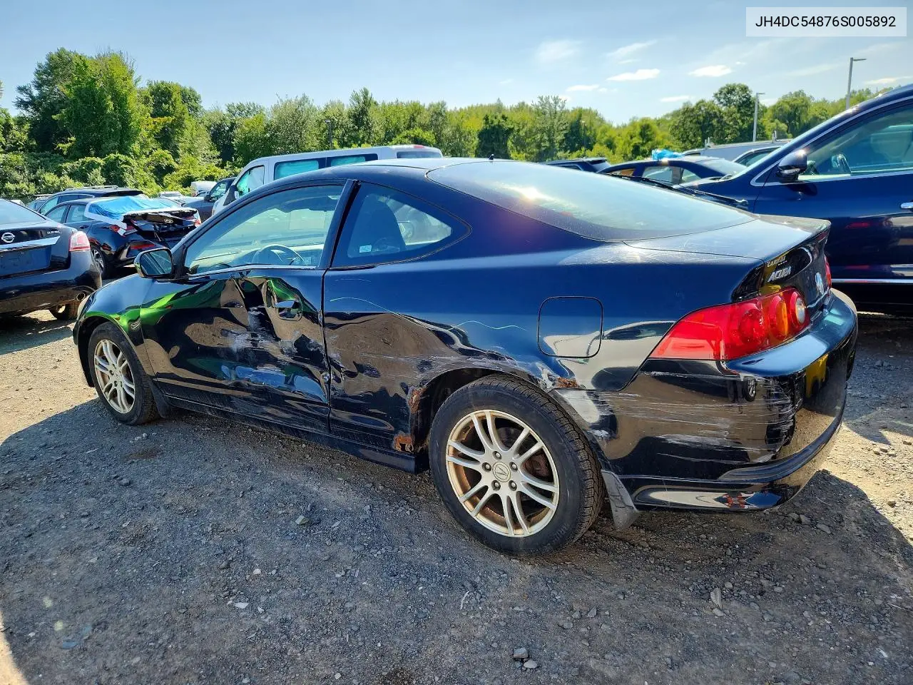 2006 Acura Rsx VIN: JH4DC54876S005892 Lot: 61391696