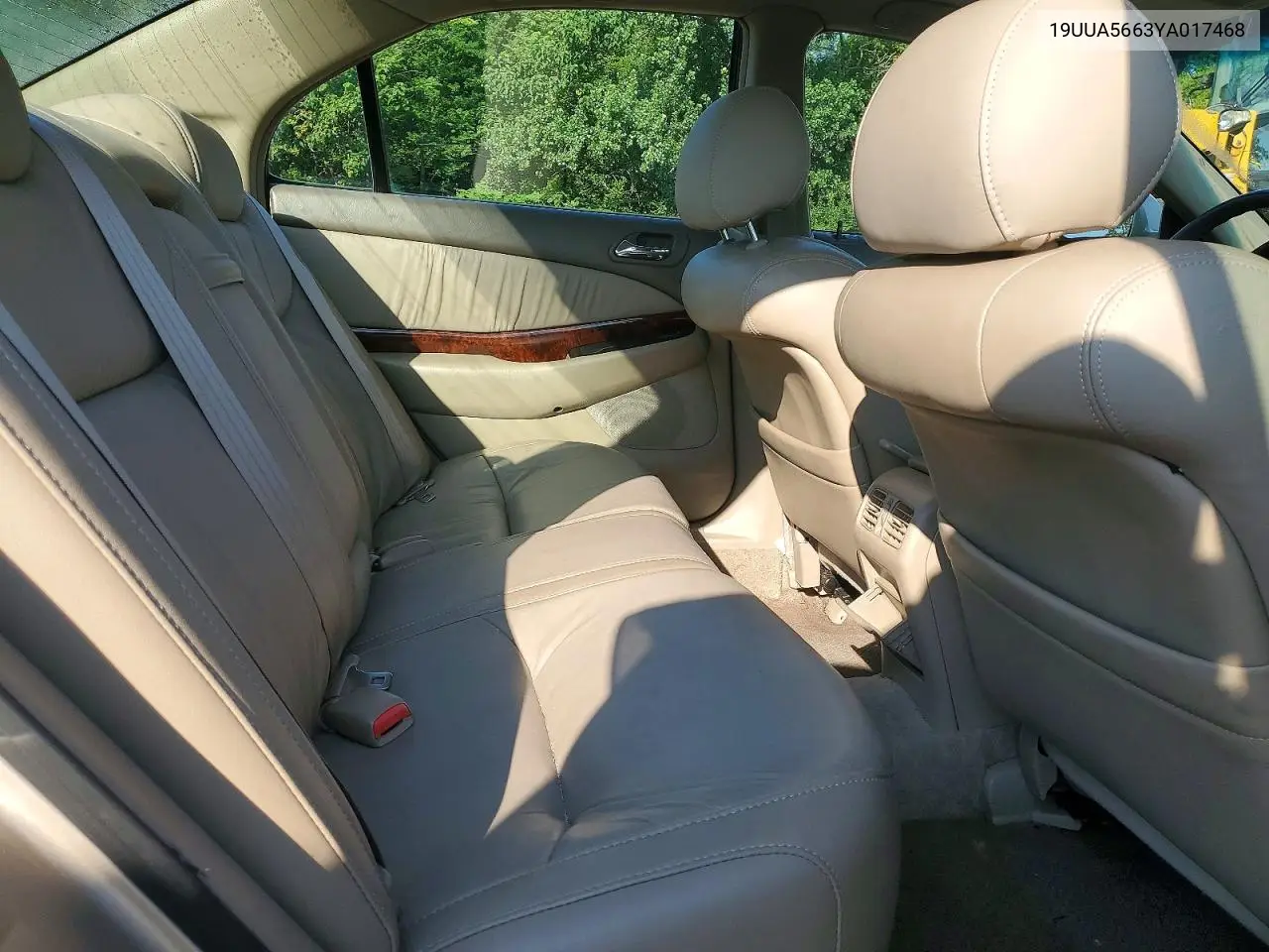 2000 Acura 3.2Tl VIN: 19UUA5663YA017468 Lot: 60433046