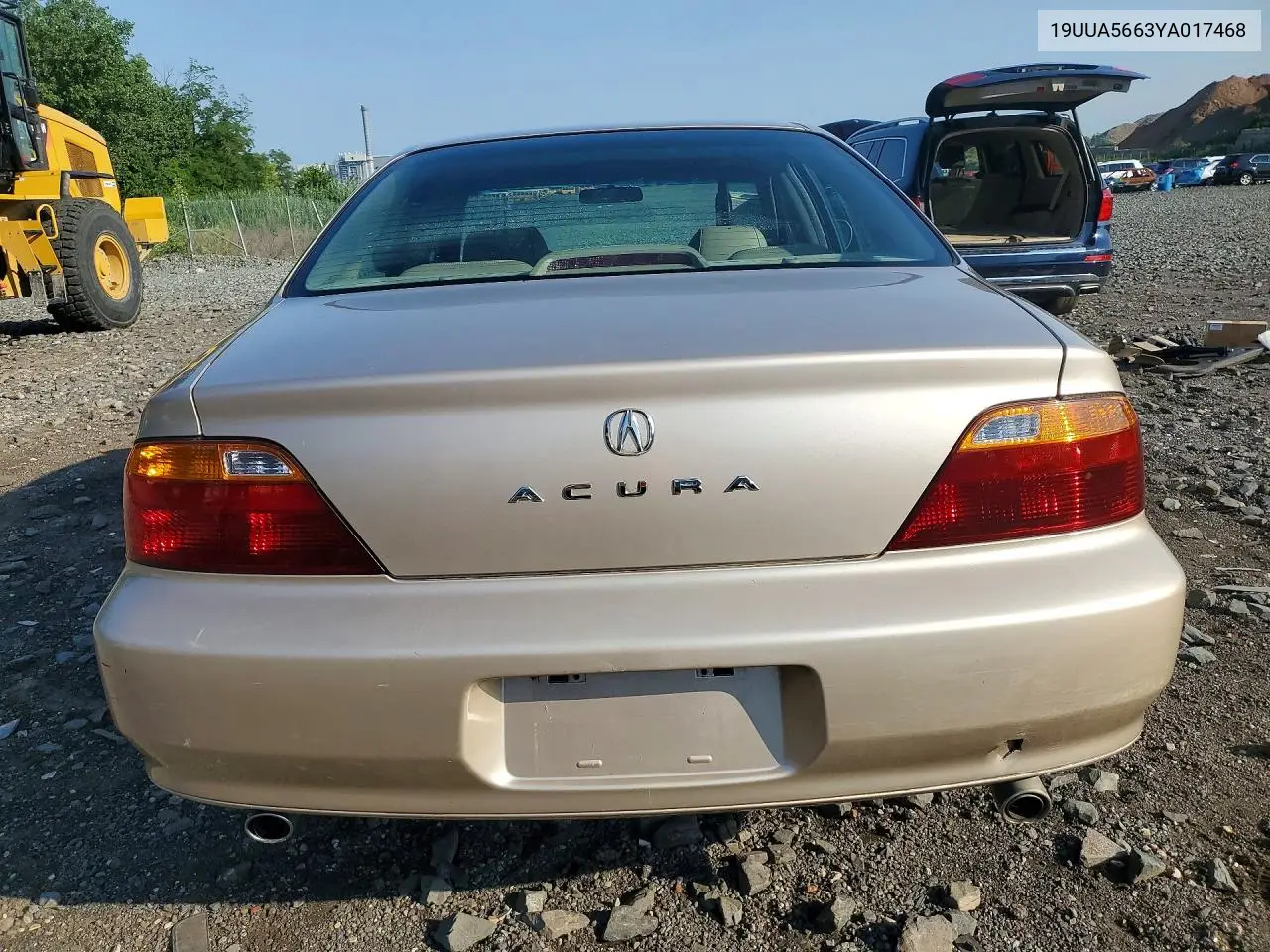 2000 Acura 3.2Tl VIN: 19UUA5663YA017468 Lot: 60433046