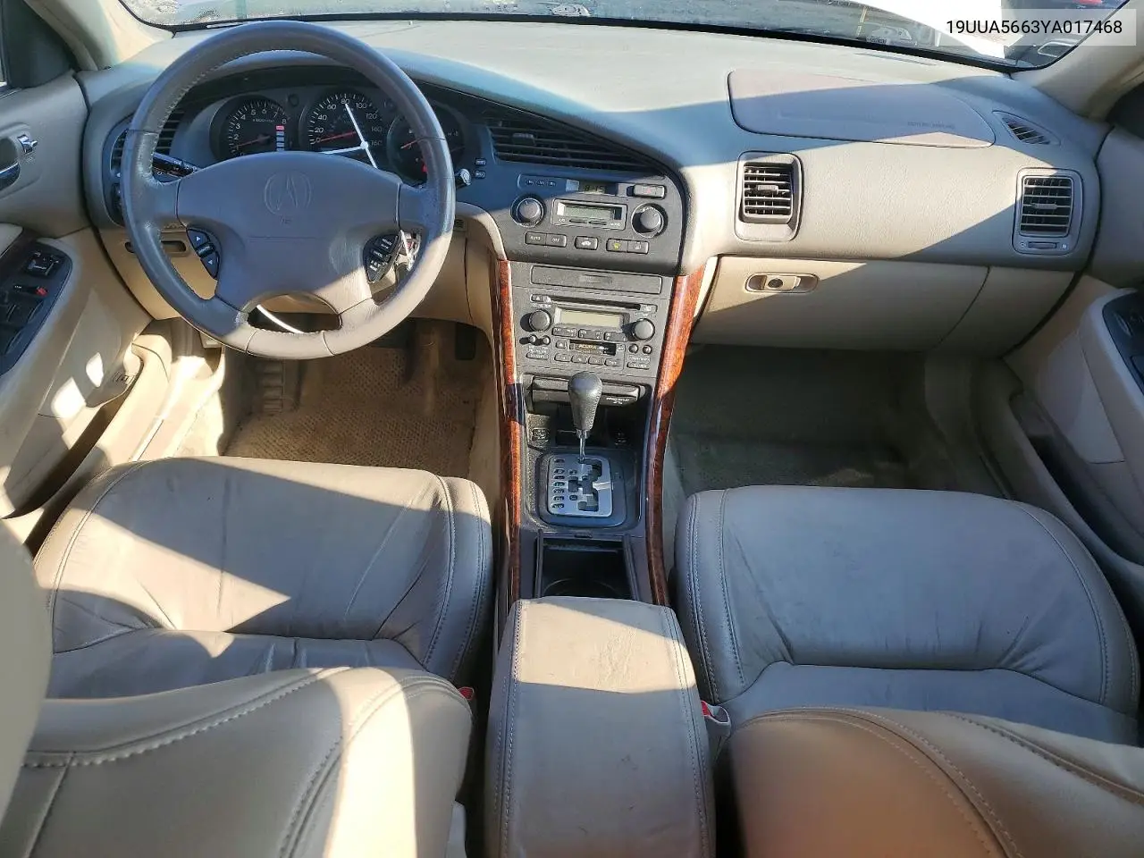 2000 Acura 3.2Tl VIN: 19UUA5663YA017468 Lot: 60433046