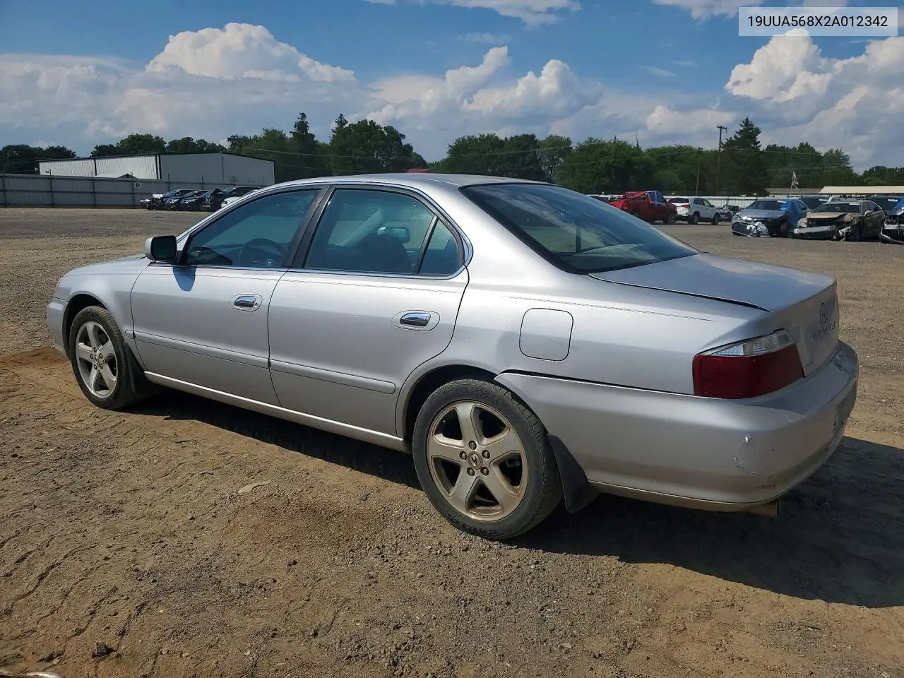 2002 Acura 3.2Tl Type-S VIN: 19UUA568X2A012342 Lot: 59647786