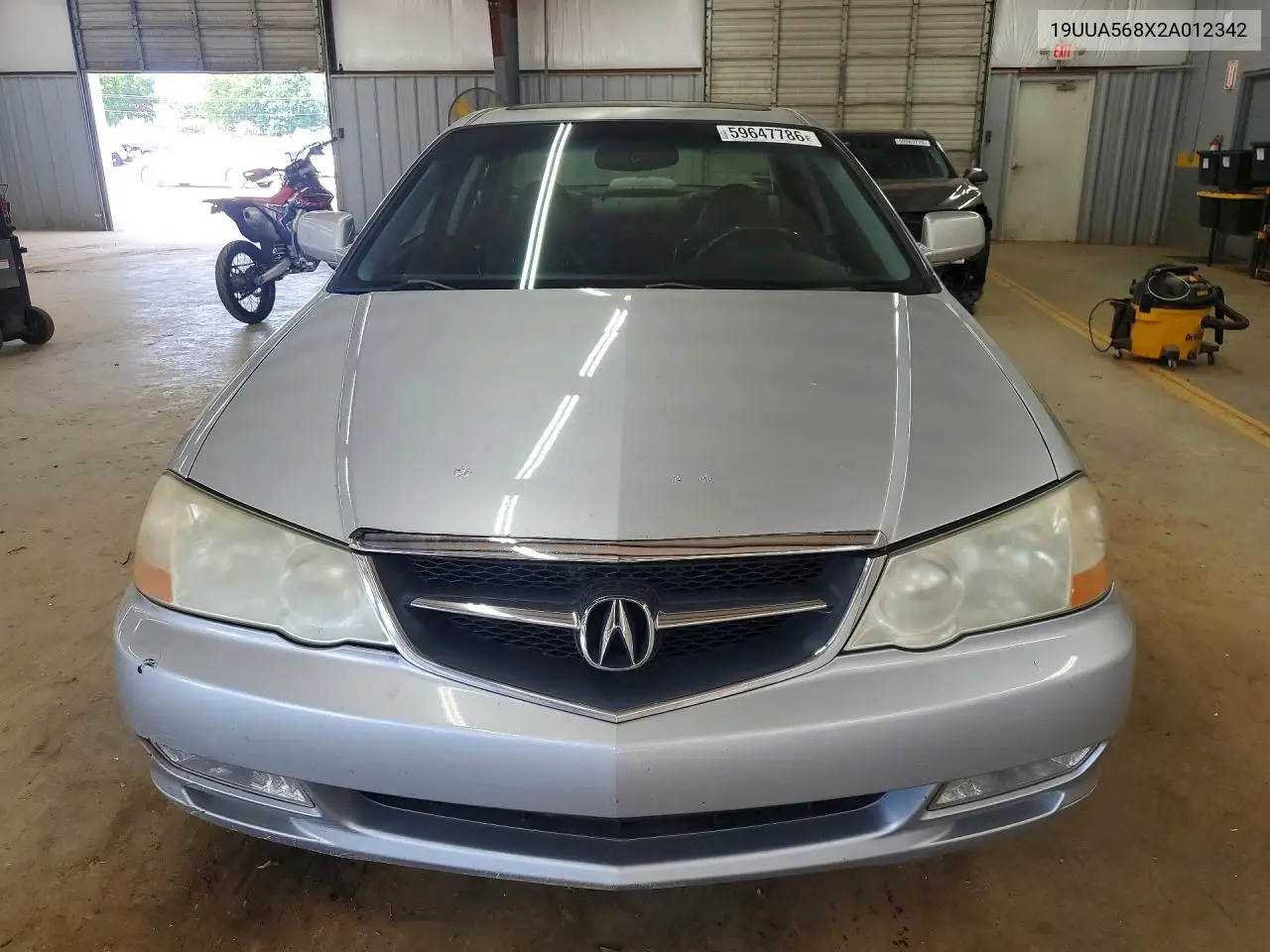 2002 Acura 3.2Tl Type-S VIN: 19UUA568X2A012342 Lot: 59647786