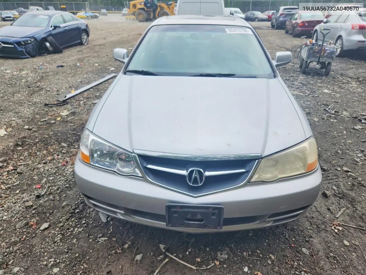 2002 Acura 3.2Tl VIN: 19UUA56732A040670 Lot: 60473796