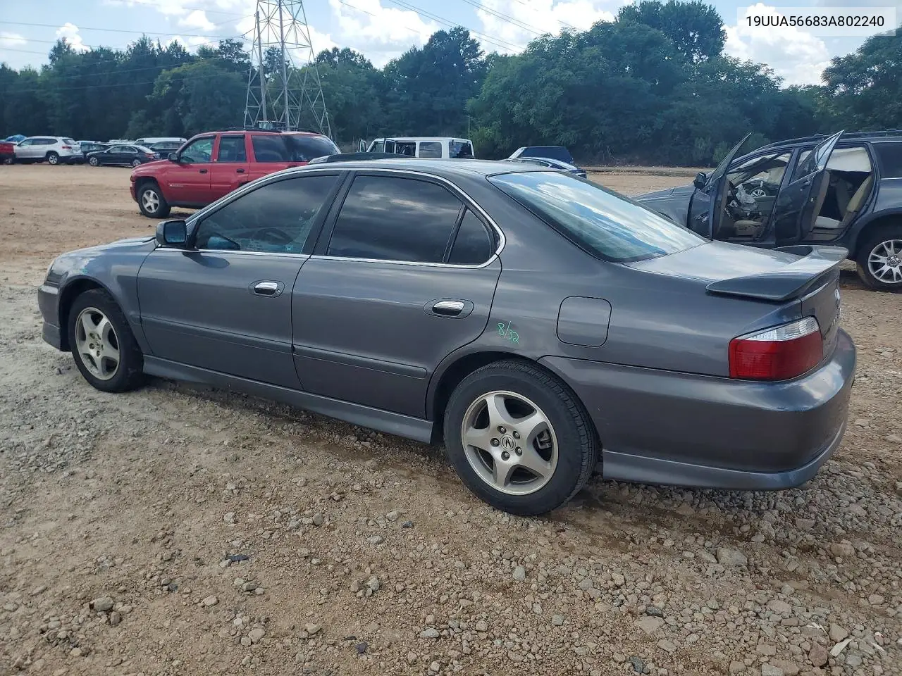 2003 Acura 3.2Tl VIN: 19UUA56683A802240 Lot: 59367806