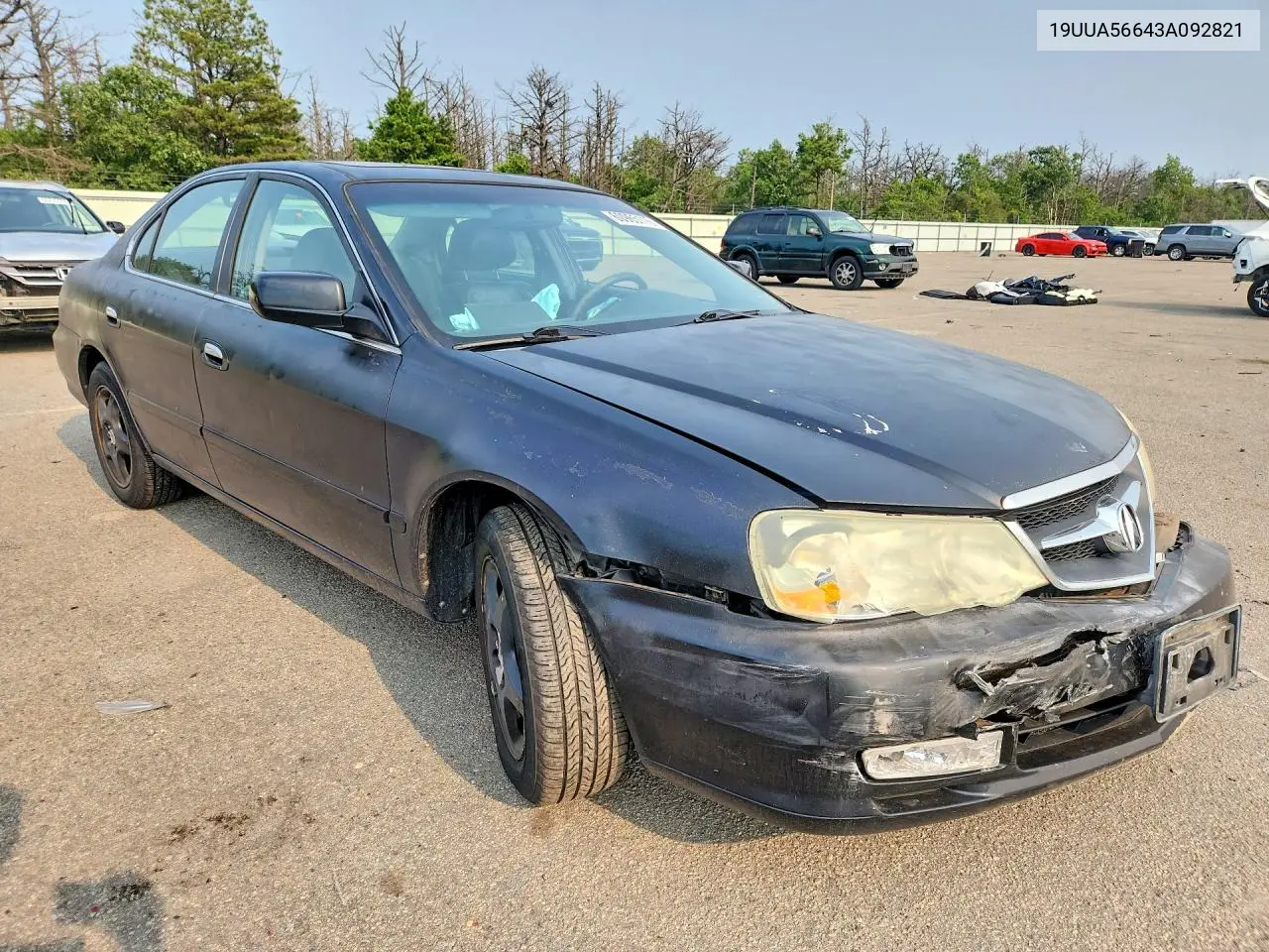 2003 Acura 3.2Tl VIN: 19UUA56643A092821 Lot: 60965116