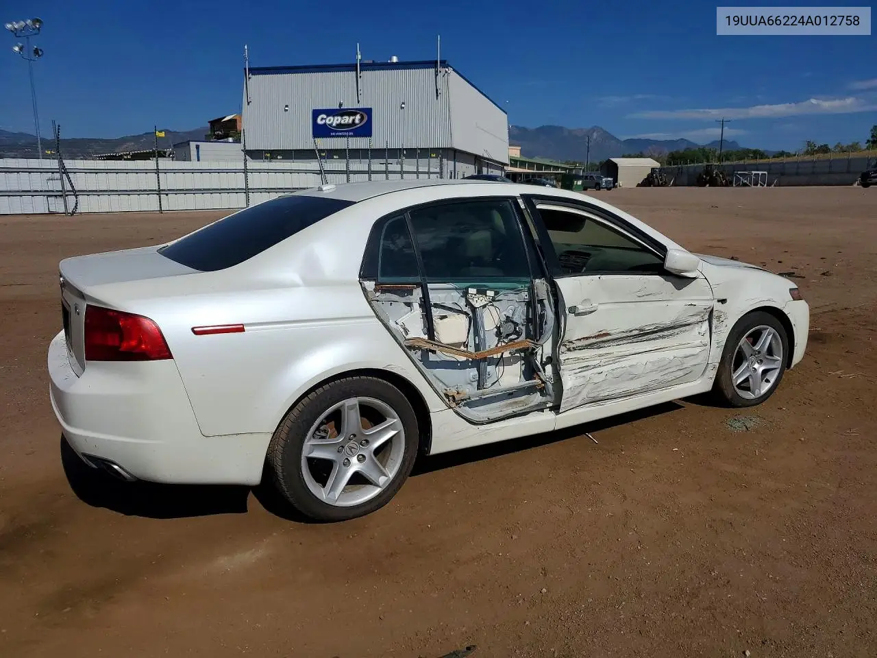 2004 Acura Tl VIN: 19UUA66224A012758 Lot: 60166776