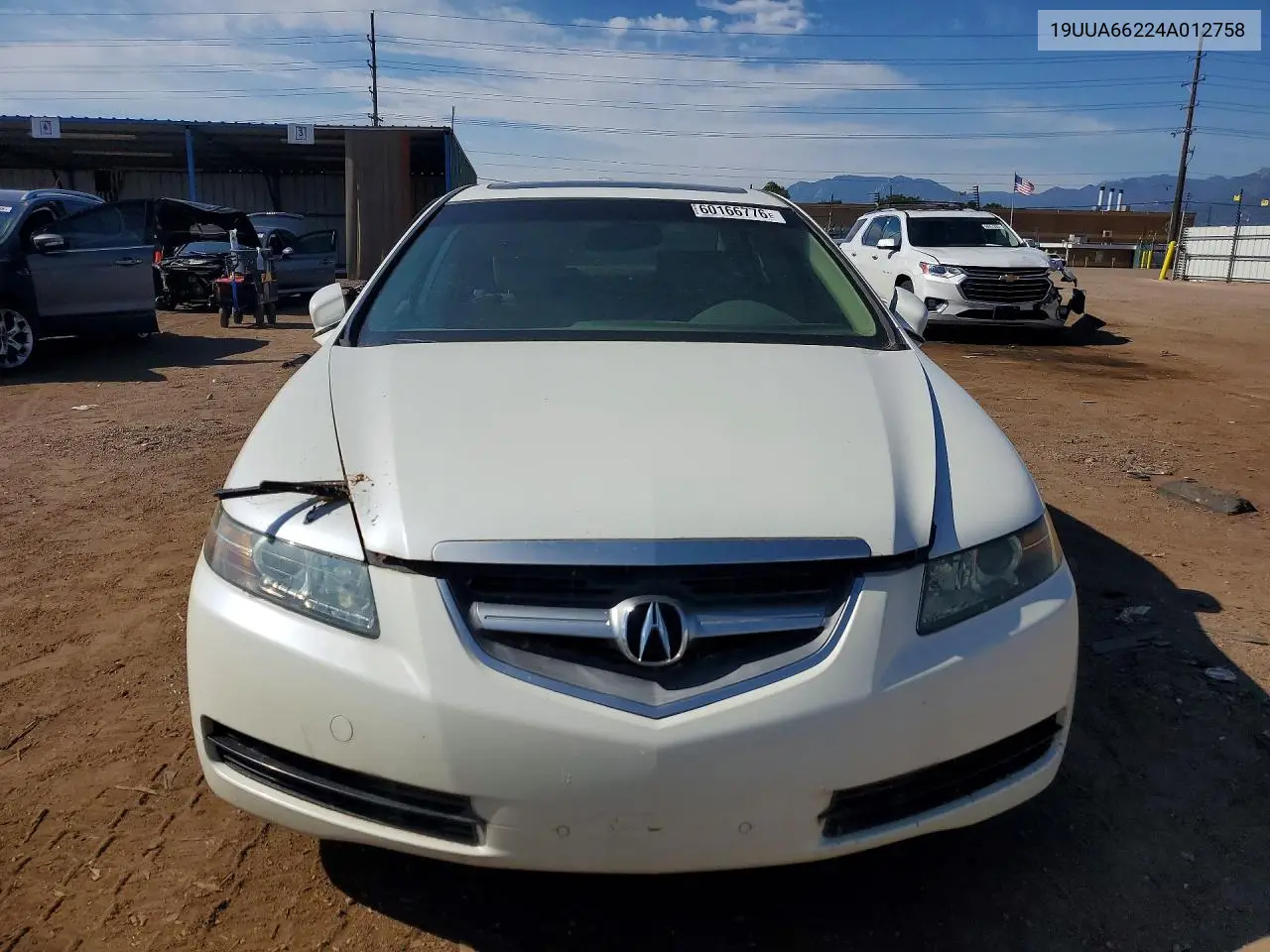 2004 Acura Tl VIN: 19UUA66224A012758 Lot: 60166776