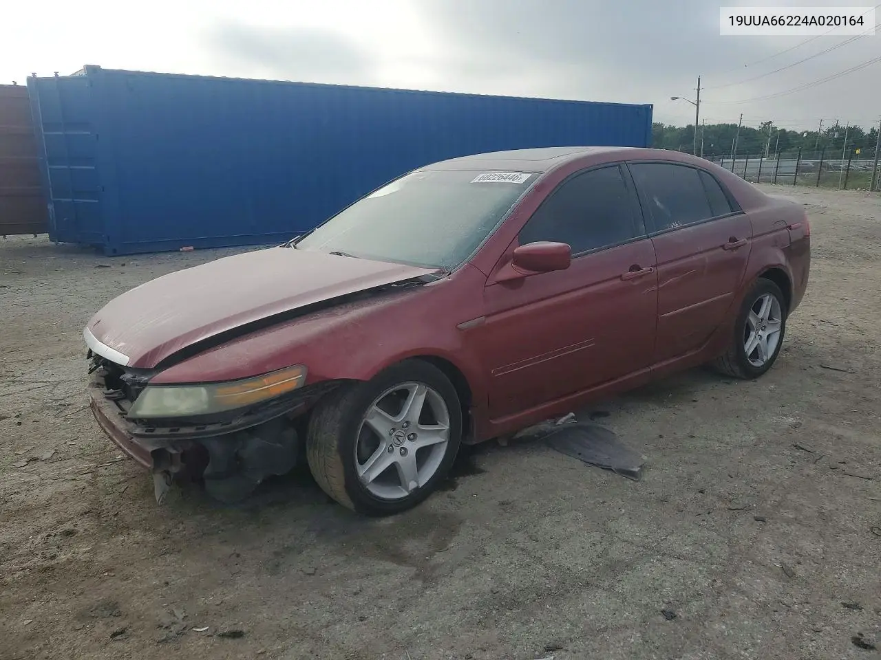 2004 Acura Tl VIN: 19UUA66224A020164 Lot: 60226446