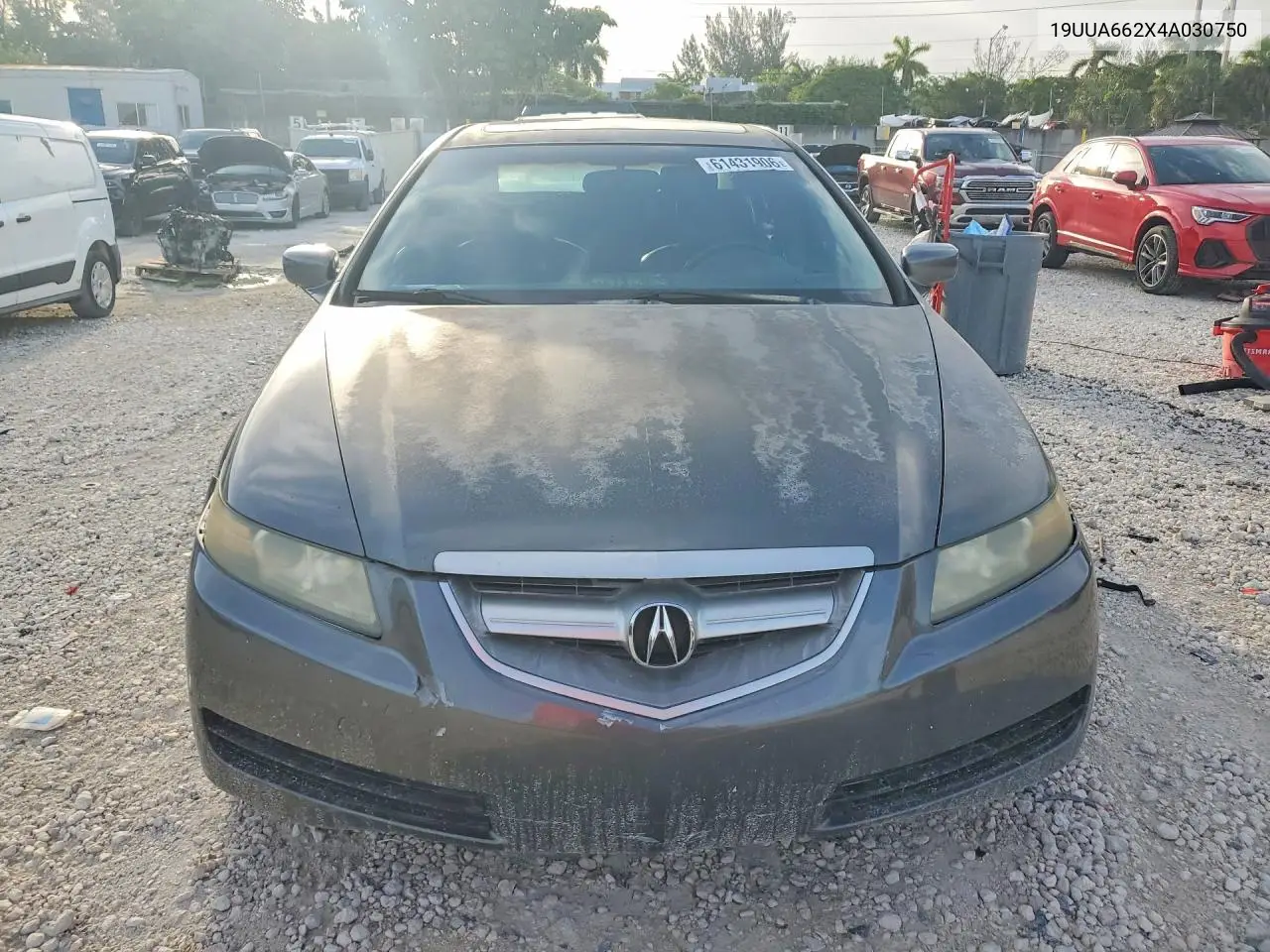 2004 Acura Tl VIN: 19UUA662X4A030750 Lot: 61431906