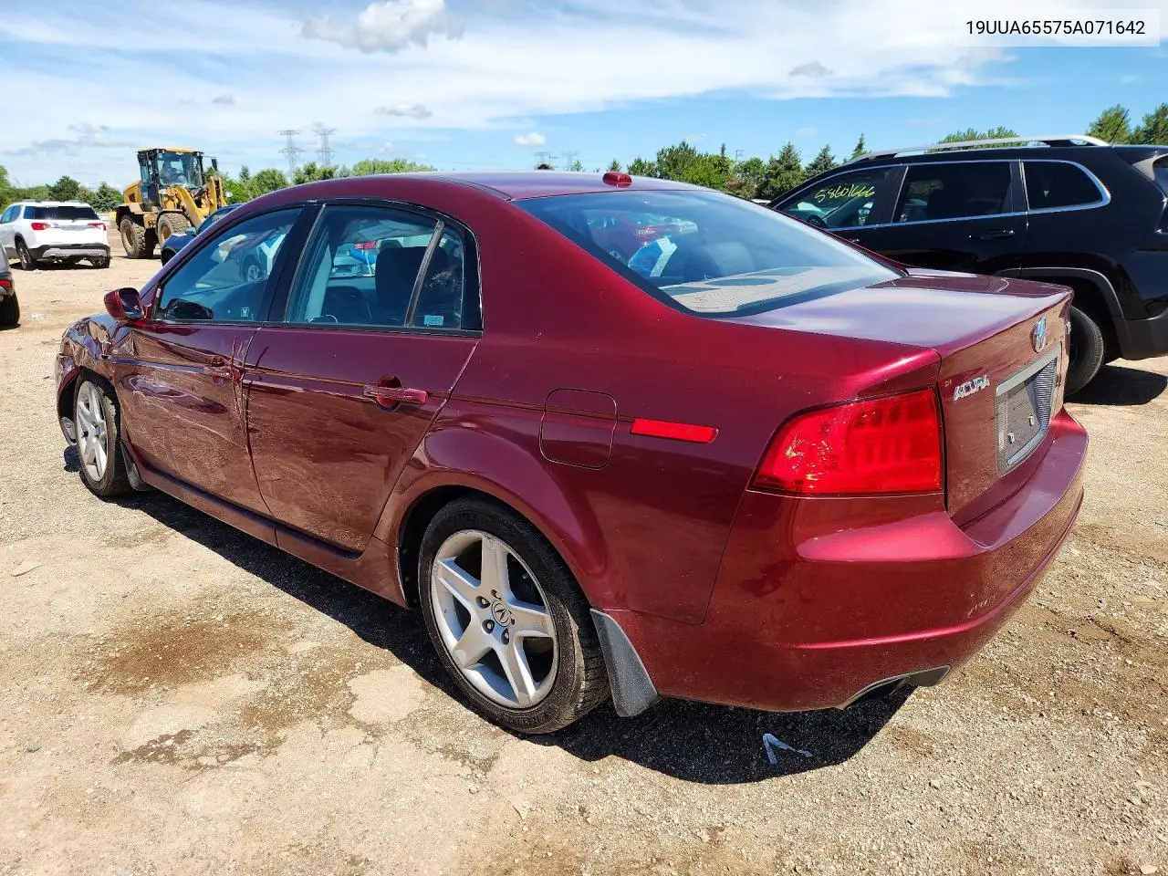 2005 Acura Tl VIN: 19UUA65575A071642 Lot: 58366436