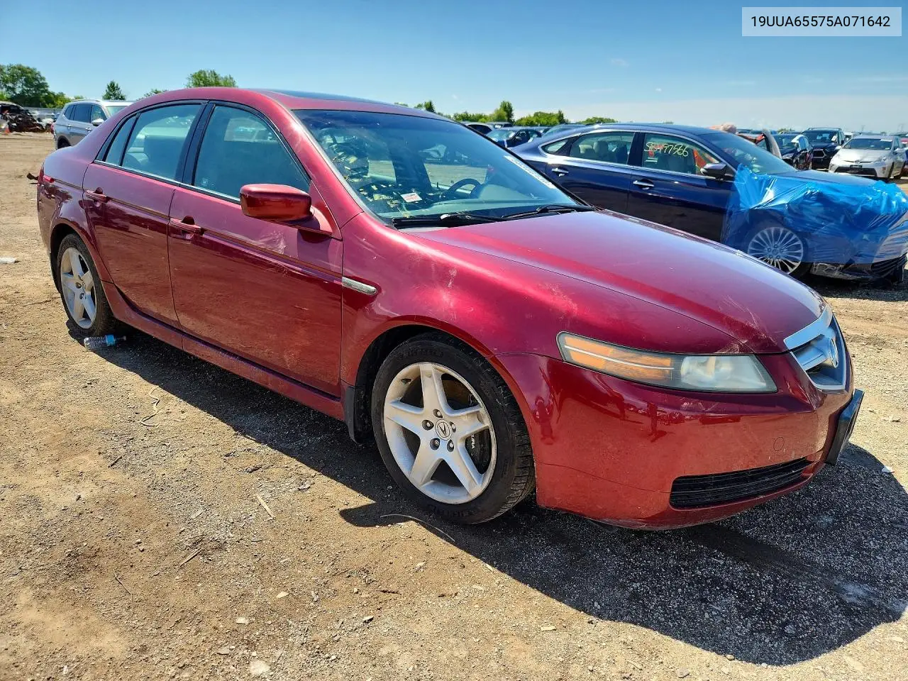 2005 Acura Tl VIN: 19UUA65575A071642 Lot: 58366436