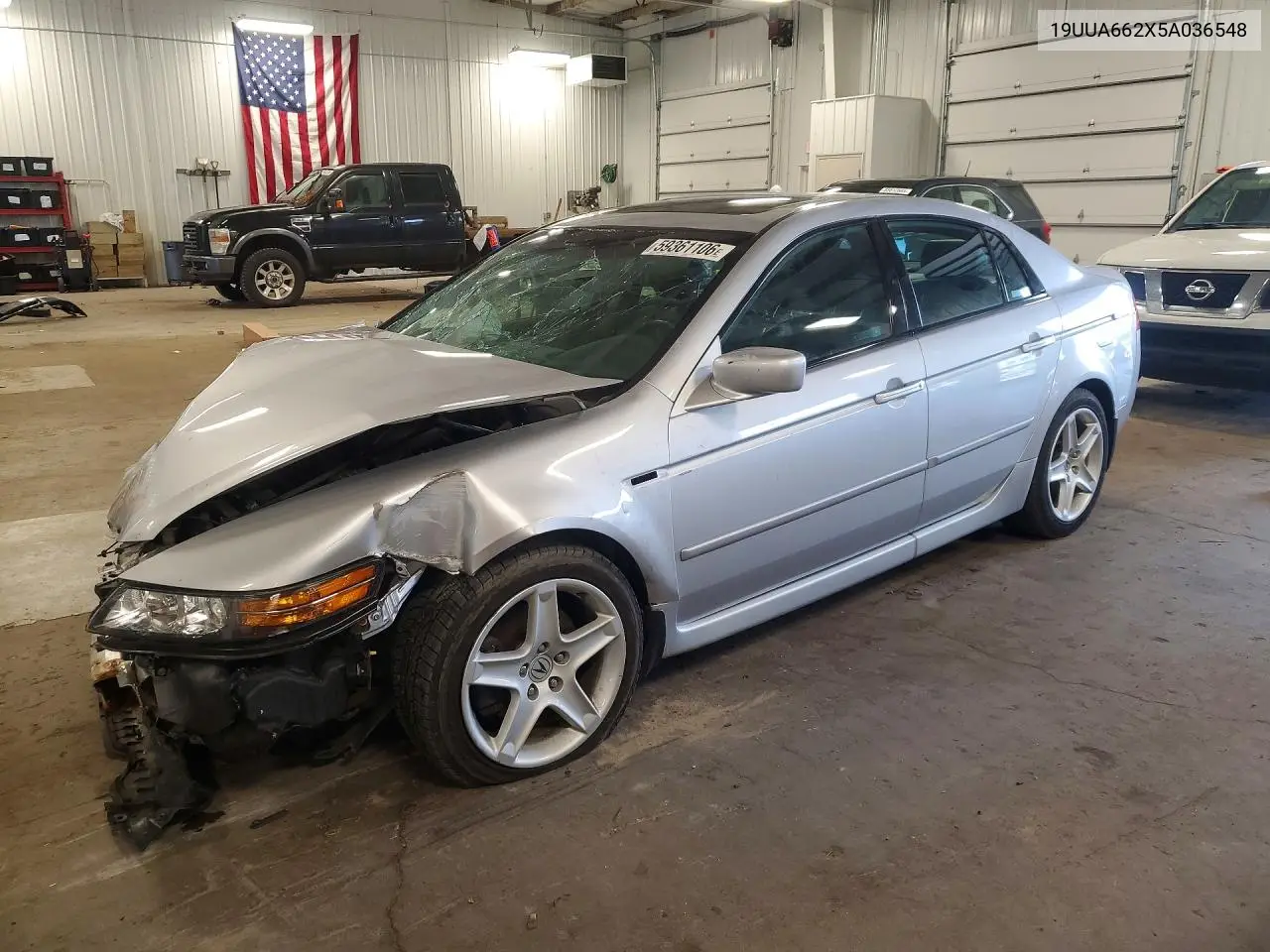 2005 Acura Tl Base VIN: 19UUA662X5A036548 Lot: 59361106